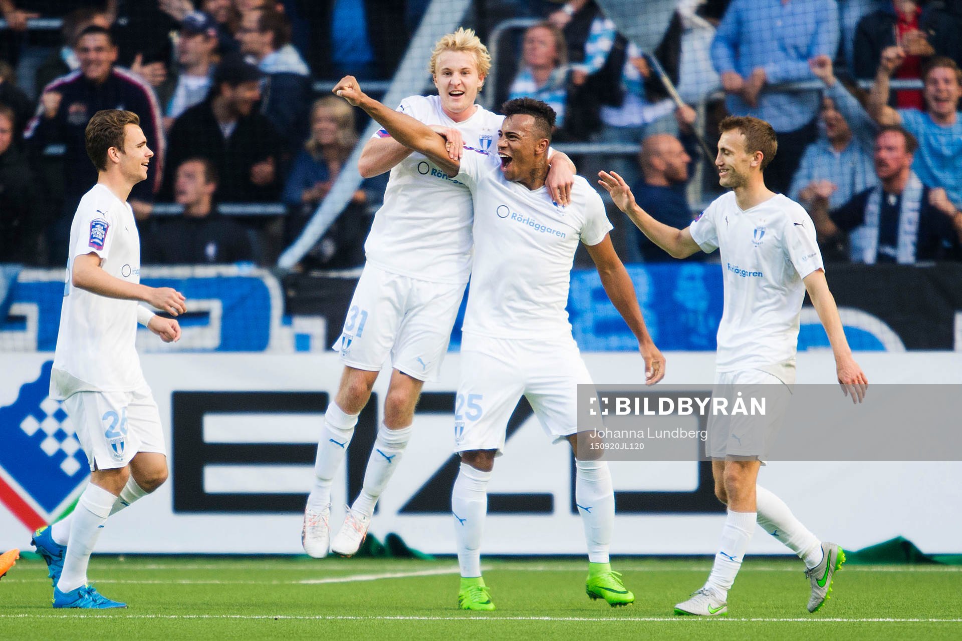 Malmös Luis Felipe Carvalho da Silva jublar med Franz