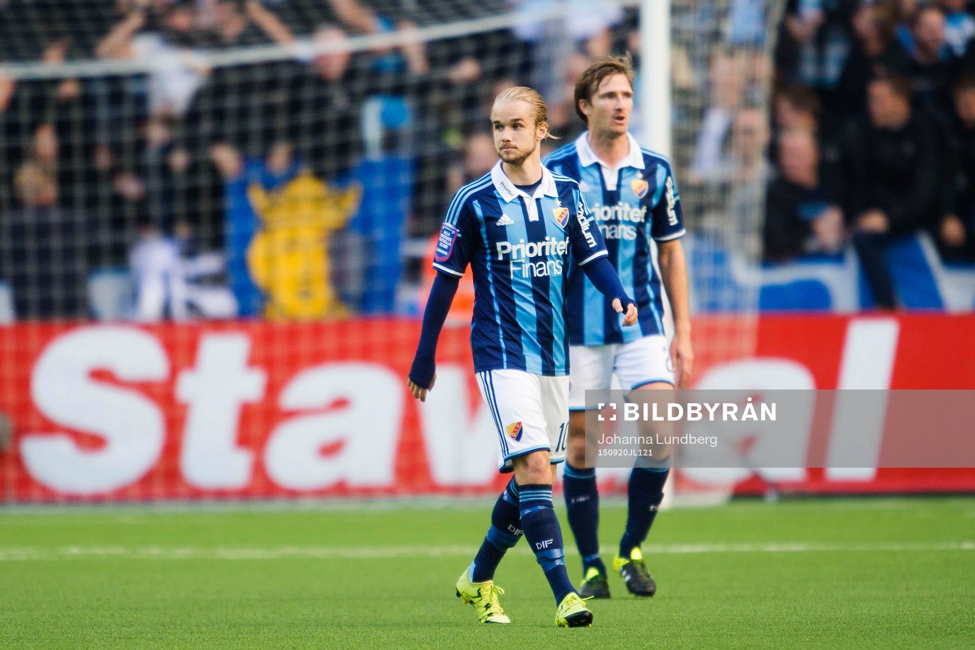 Djurgårdens Daniel Berntsen och Jesper Arvidsson deppar