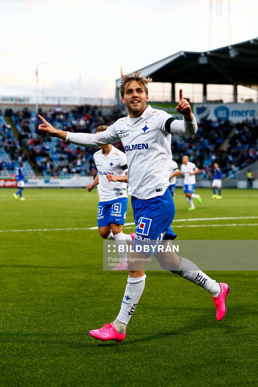 Norrköpings Christoffer Nyman jublar