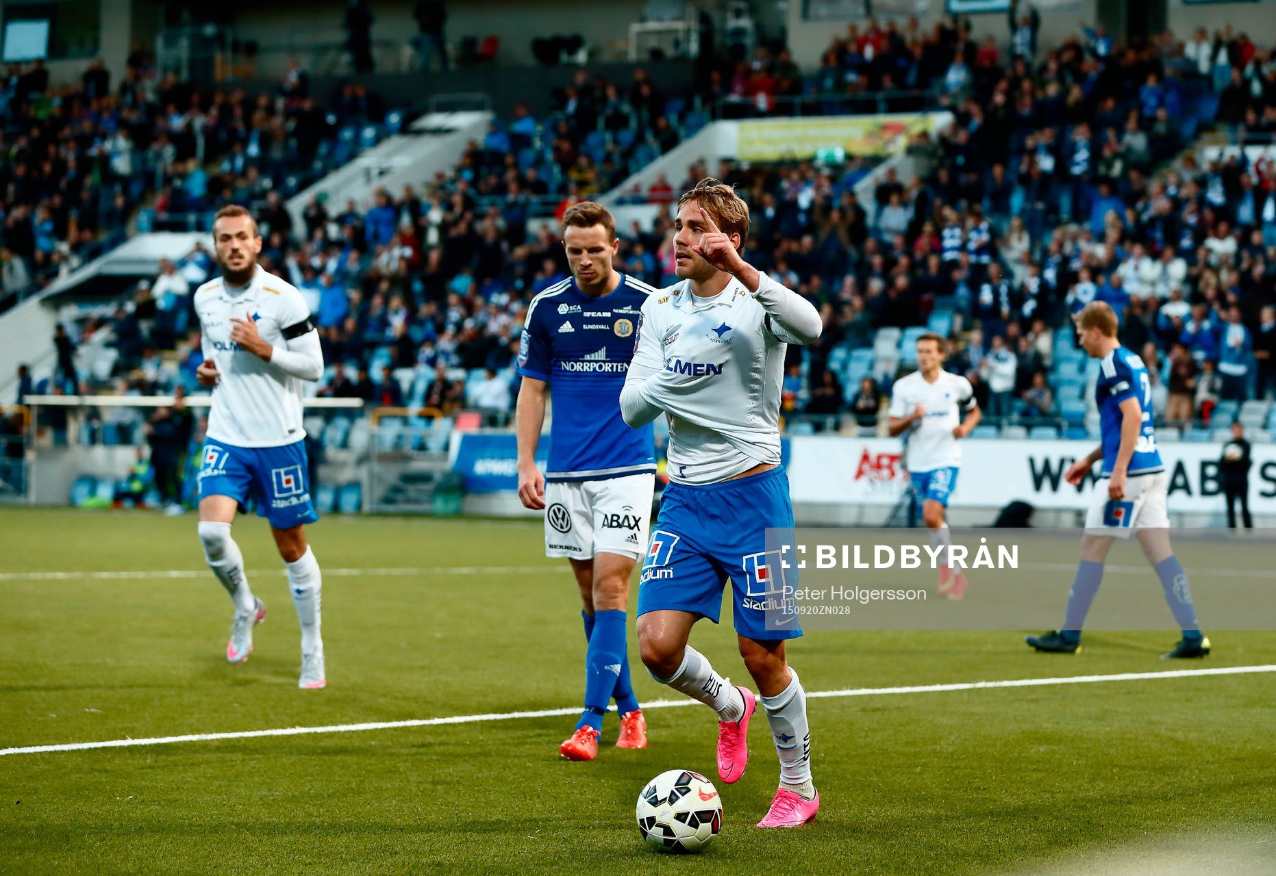 Norrköpings Christoffer Nyman jublar