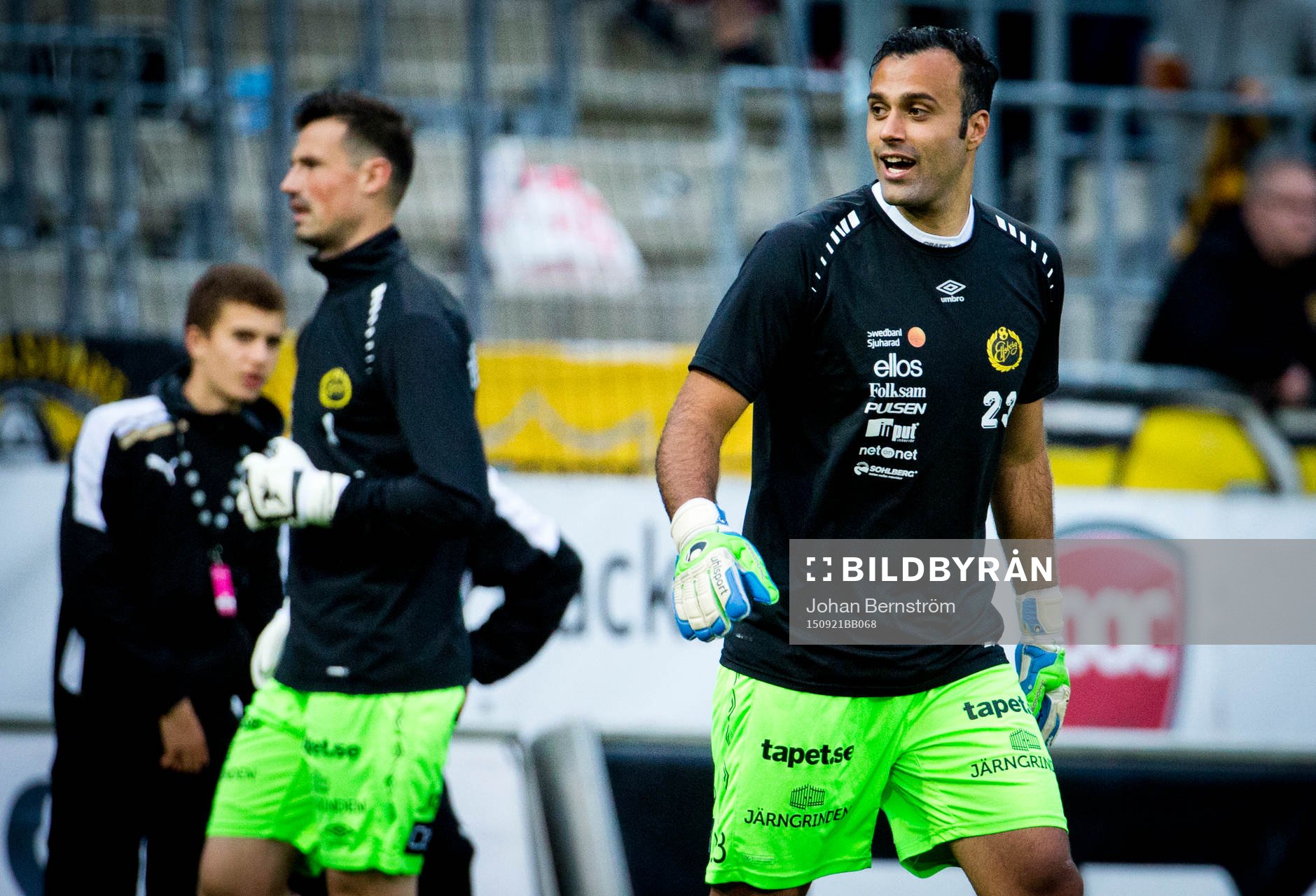 Elfsborgs målvakt Kevin Stuhr Ellegaard och målvakt Abbas