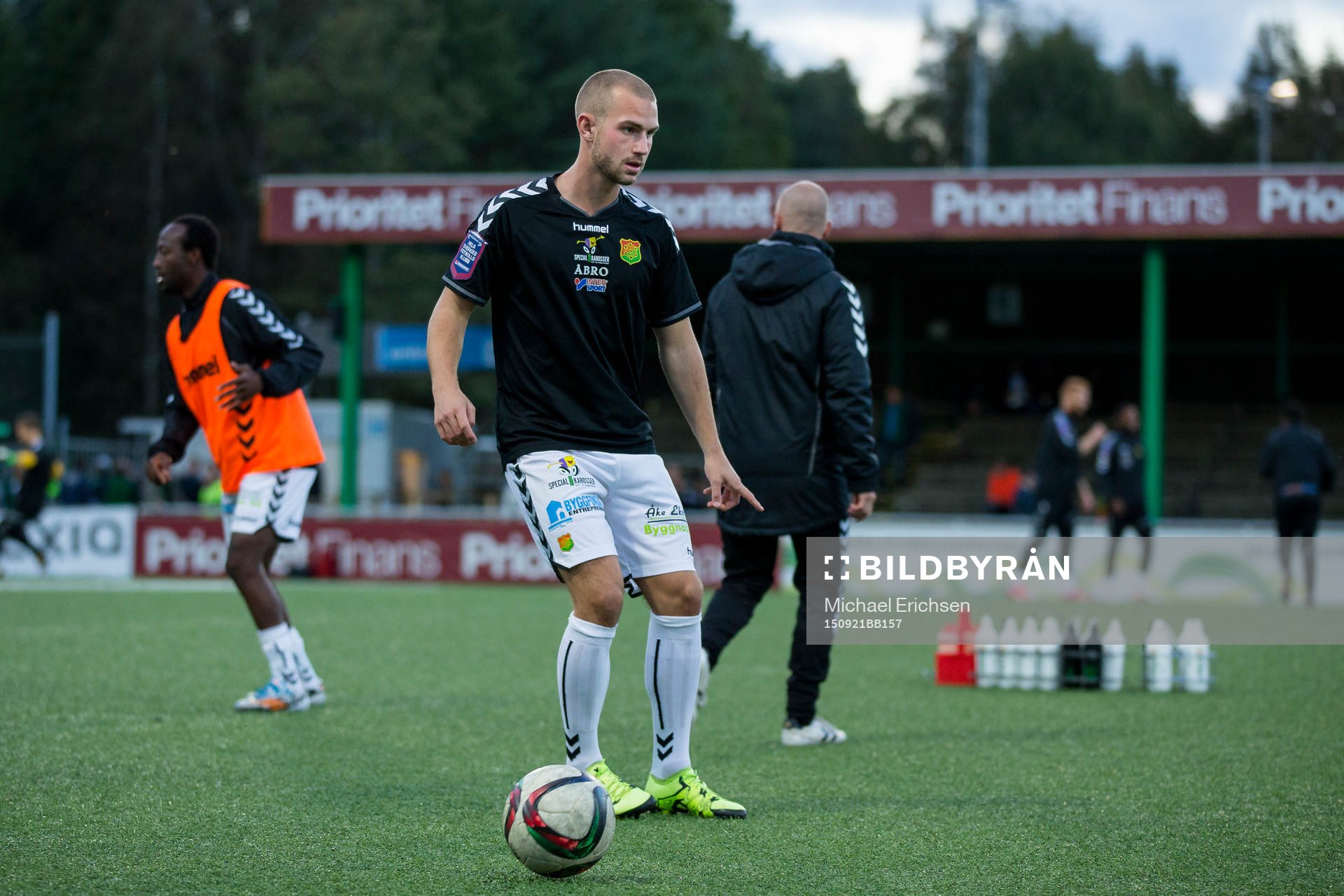 GAIS Sebastian Starke Hedlund på uppvärmningen innan