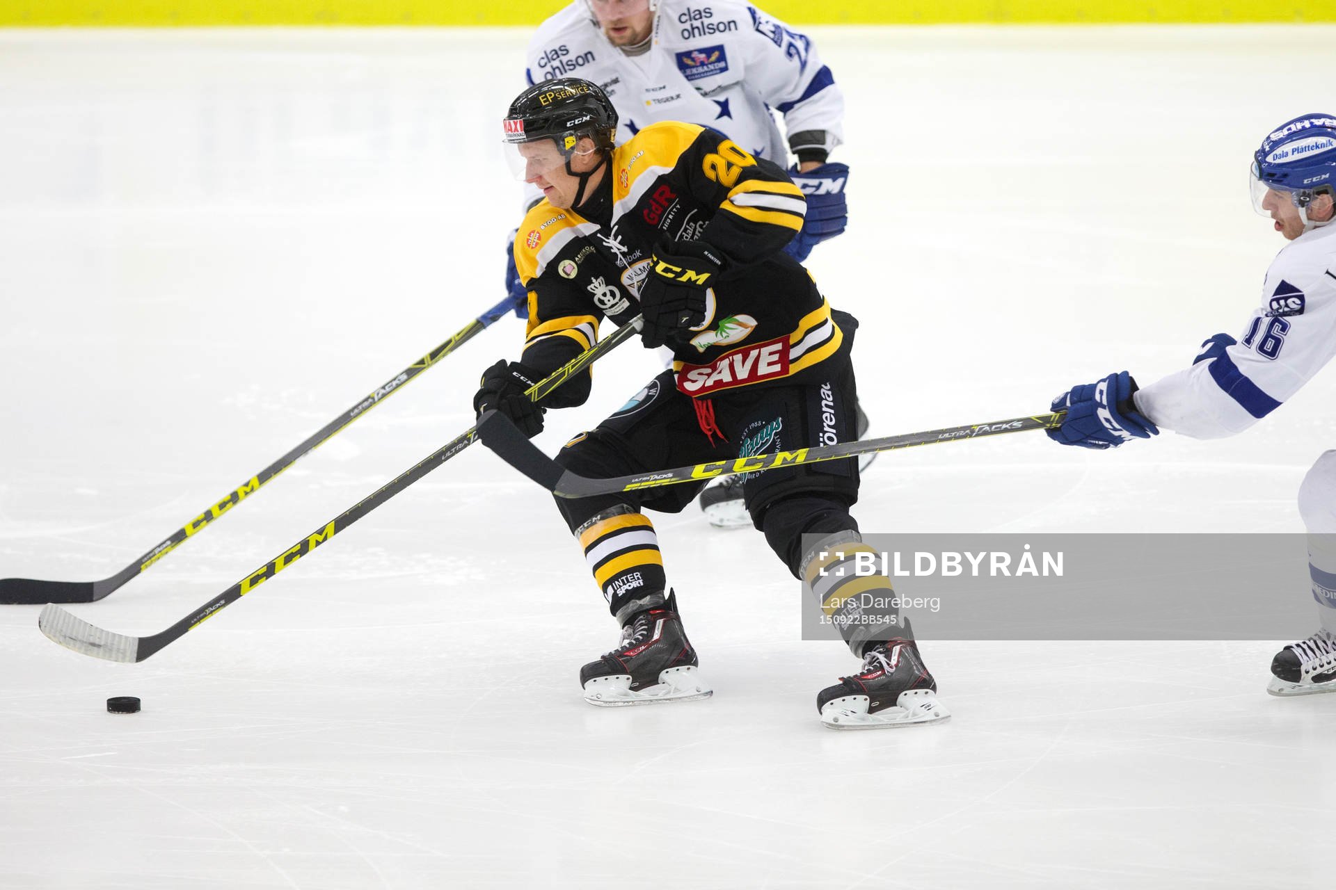 Panterns Tommi Juntunen i ishockeymatchen mellan Pantern