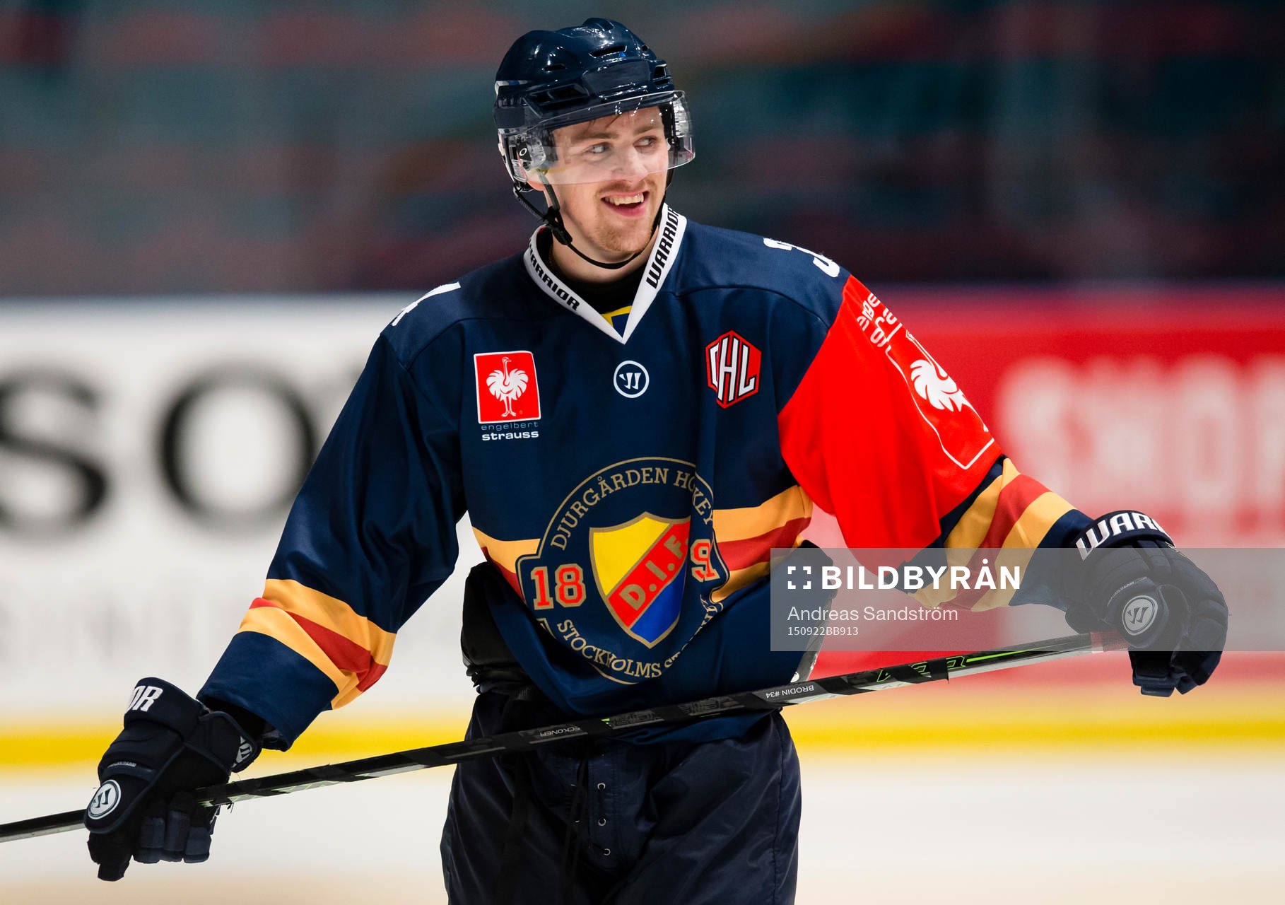 Djurgårdens Daniel Brodin ser glad ut