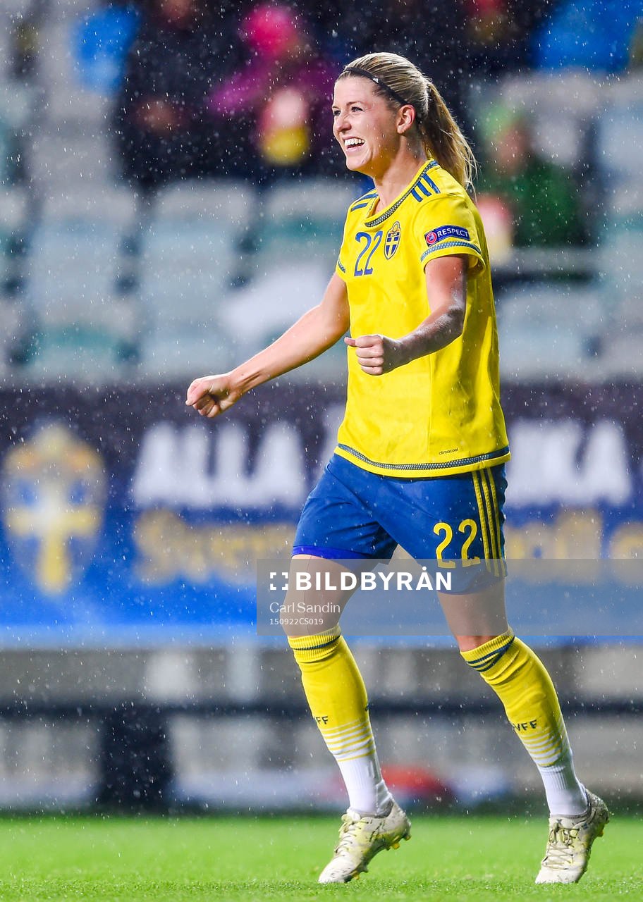 Sveriges Olivia Schough jublar