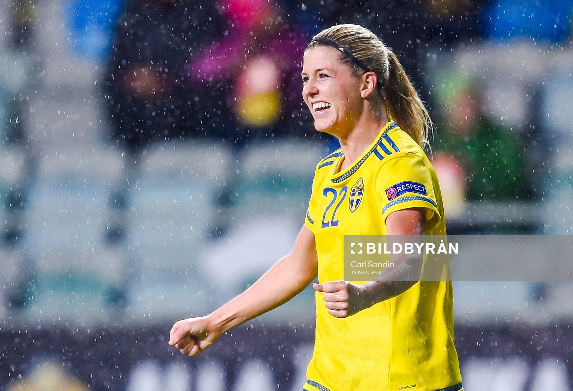 Sveriges Olivia Schough jublar