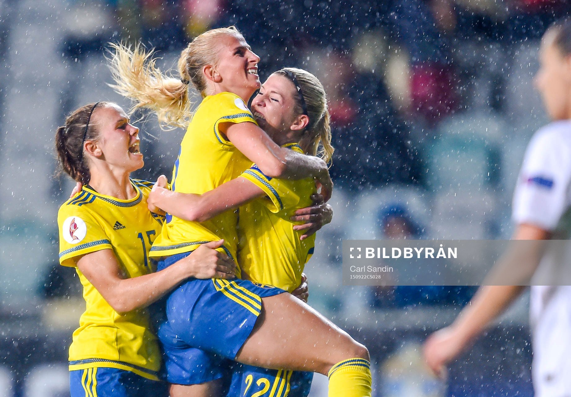 Sveriges Jessica Samuelsson , Sofia Jakobsson  och Olivia