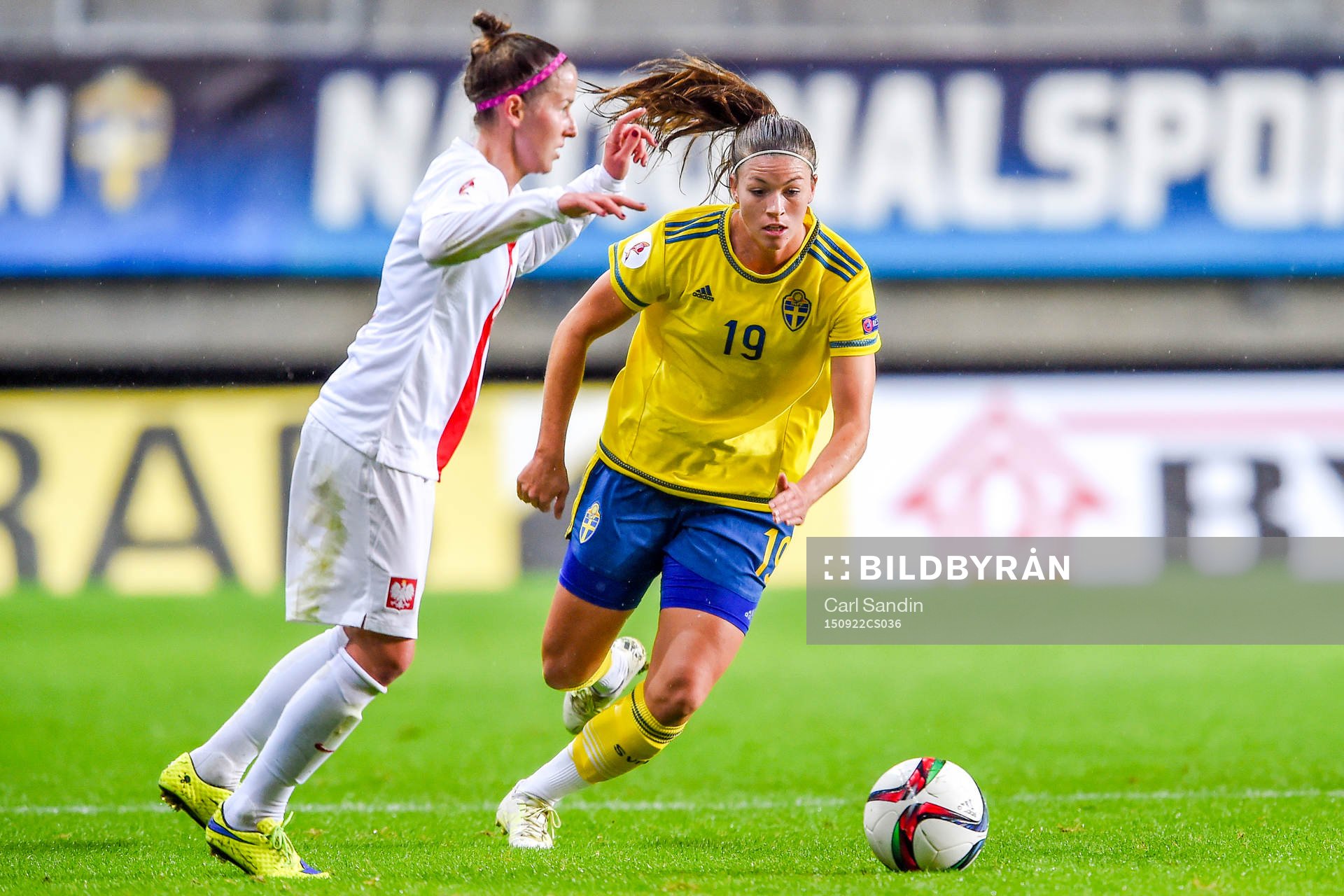 Polens Natalia Chudzik och Sveriges Pauline Hammarlund