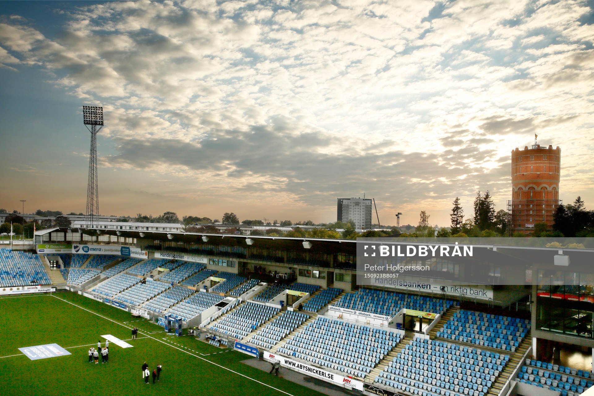 Nya Idrottsparken före fotbollsmatchen i Allsvenskan mellan Norrköping och Djurgården den 23 september 2015 i Norrköping.