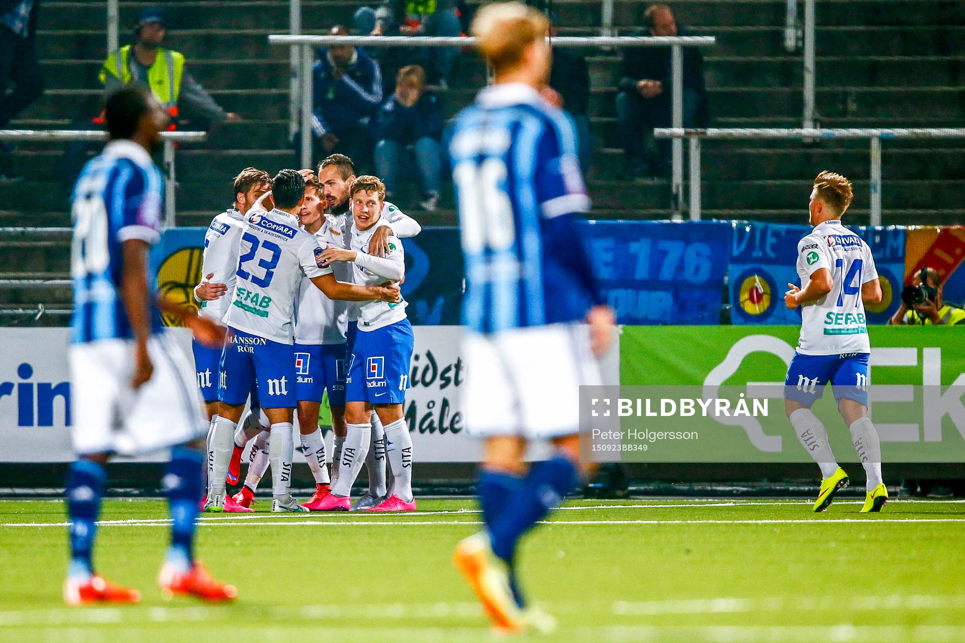Norrköpings spelare jublar