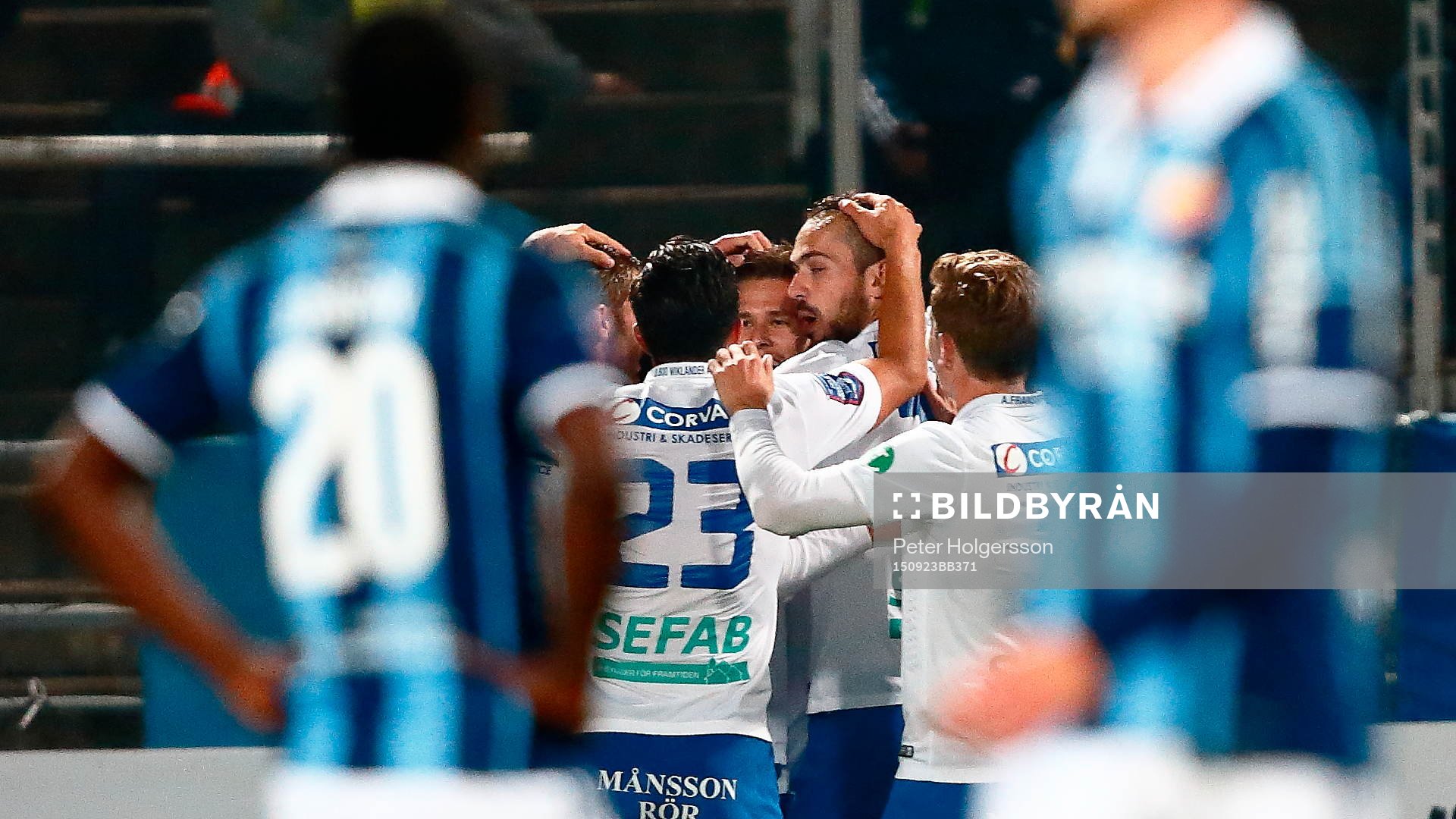Norrköpings spelare jublar
