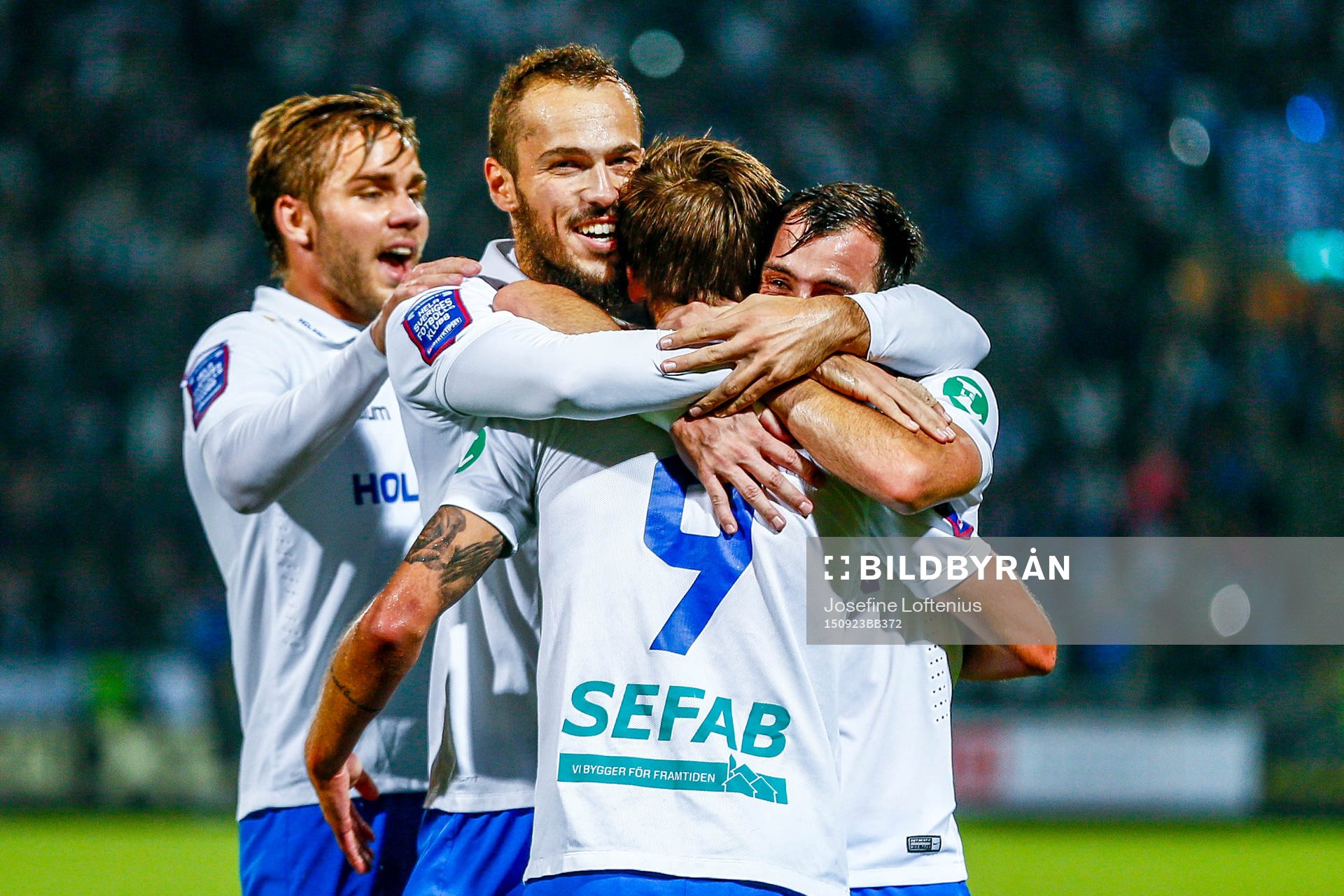 Norrköpings Christoffer Nyman , Emir Kujovic jublar