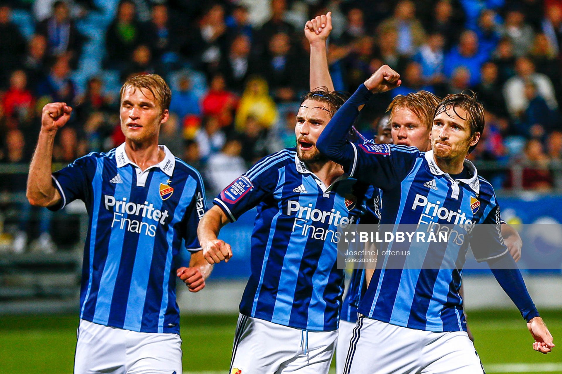 Djurgårdens spelare jublar
