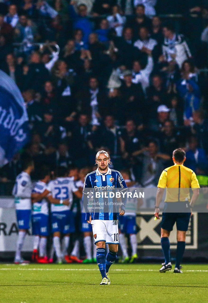 Djurgårdens Daniel Berntsen deppar