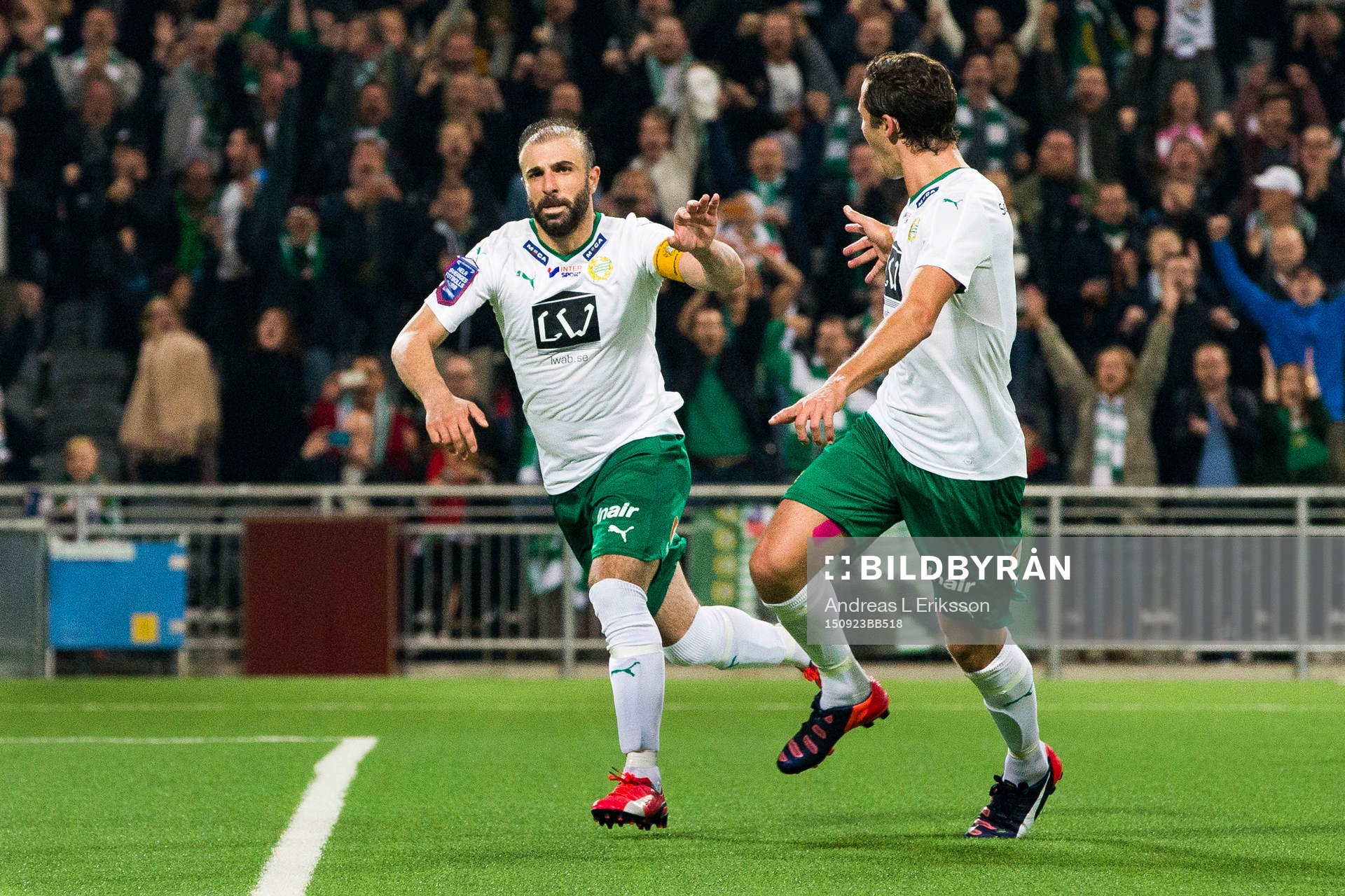 Hammarbys Kennedy Bakircioglu jublar