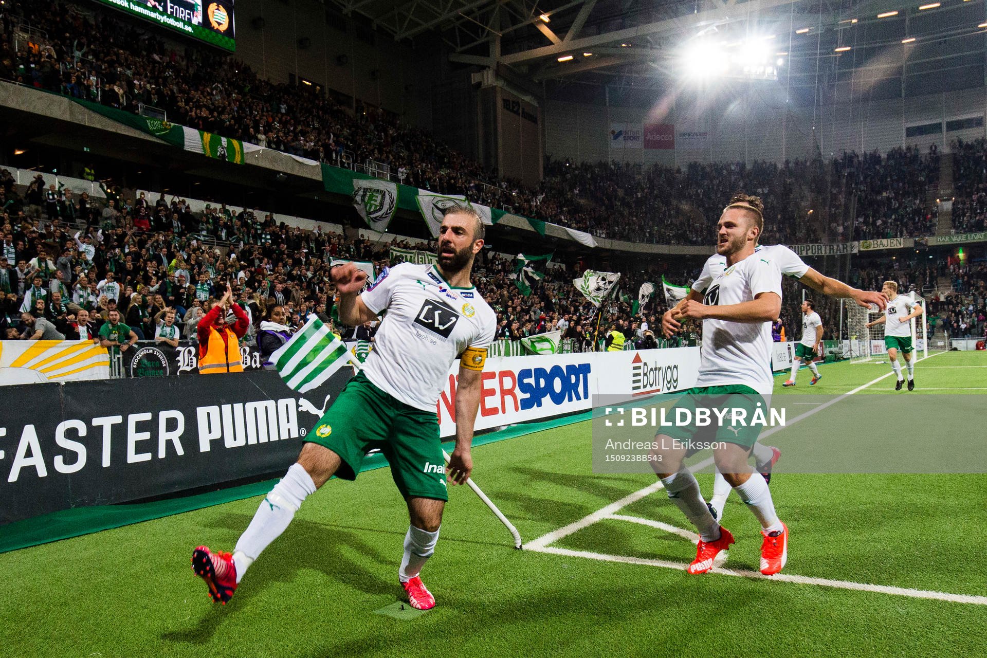 Hammarbys Kennedy Bakircioglu jublar