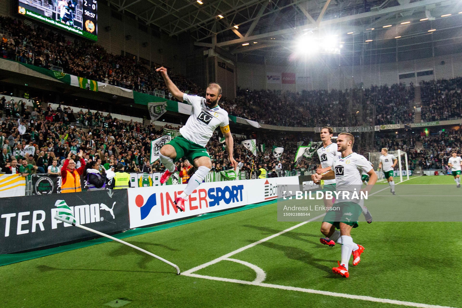 Hammarbys Kennedy Bakircioglu jublar