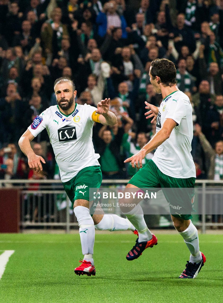 Hammarbys Kennedy Bakircioglu jublar