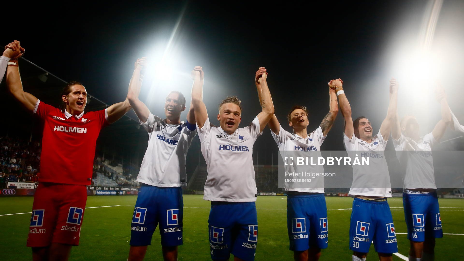 Norrköpings spelare med målvakt David Mitov Nilsson,