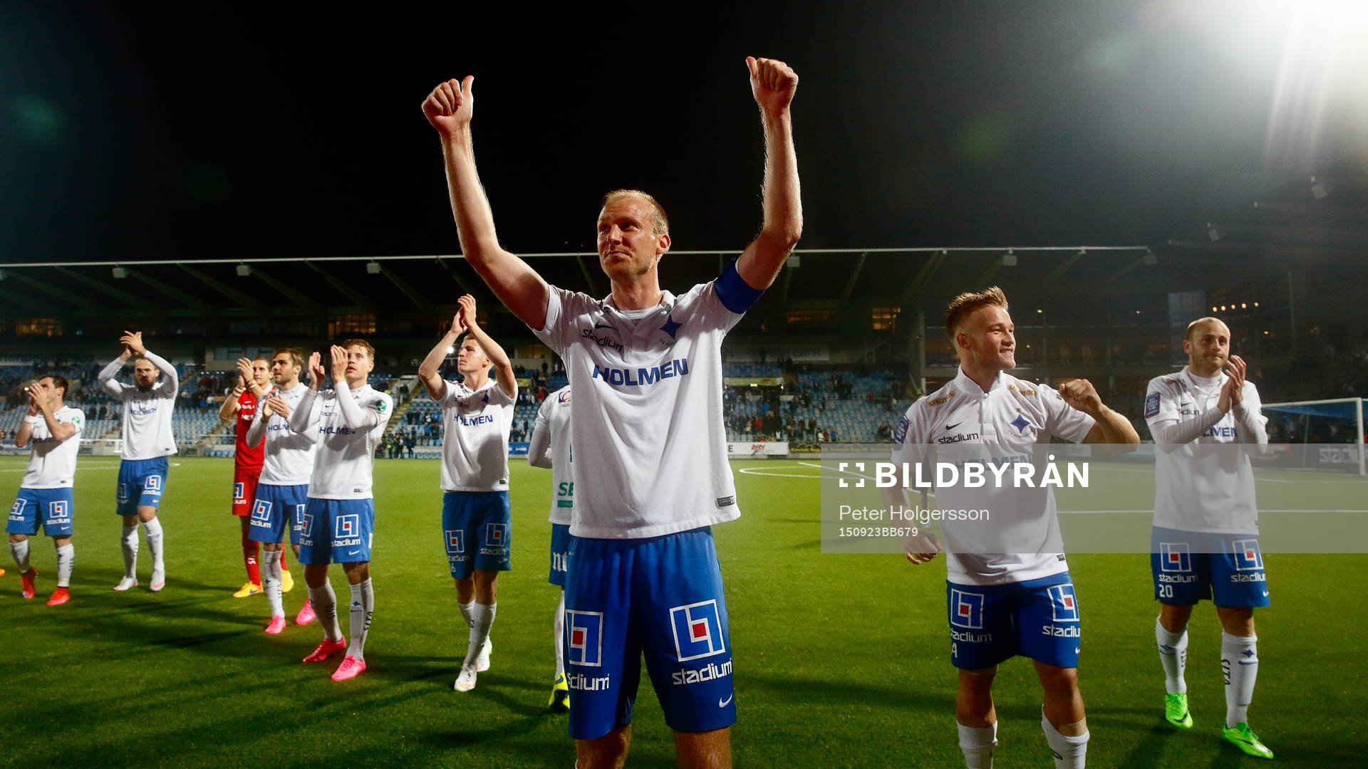 Norrköpings spelare med Andreas Johansson och Nicklas