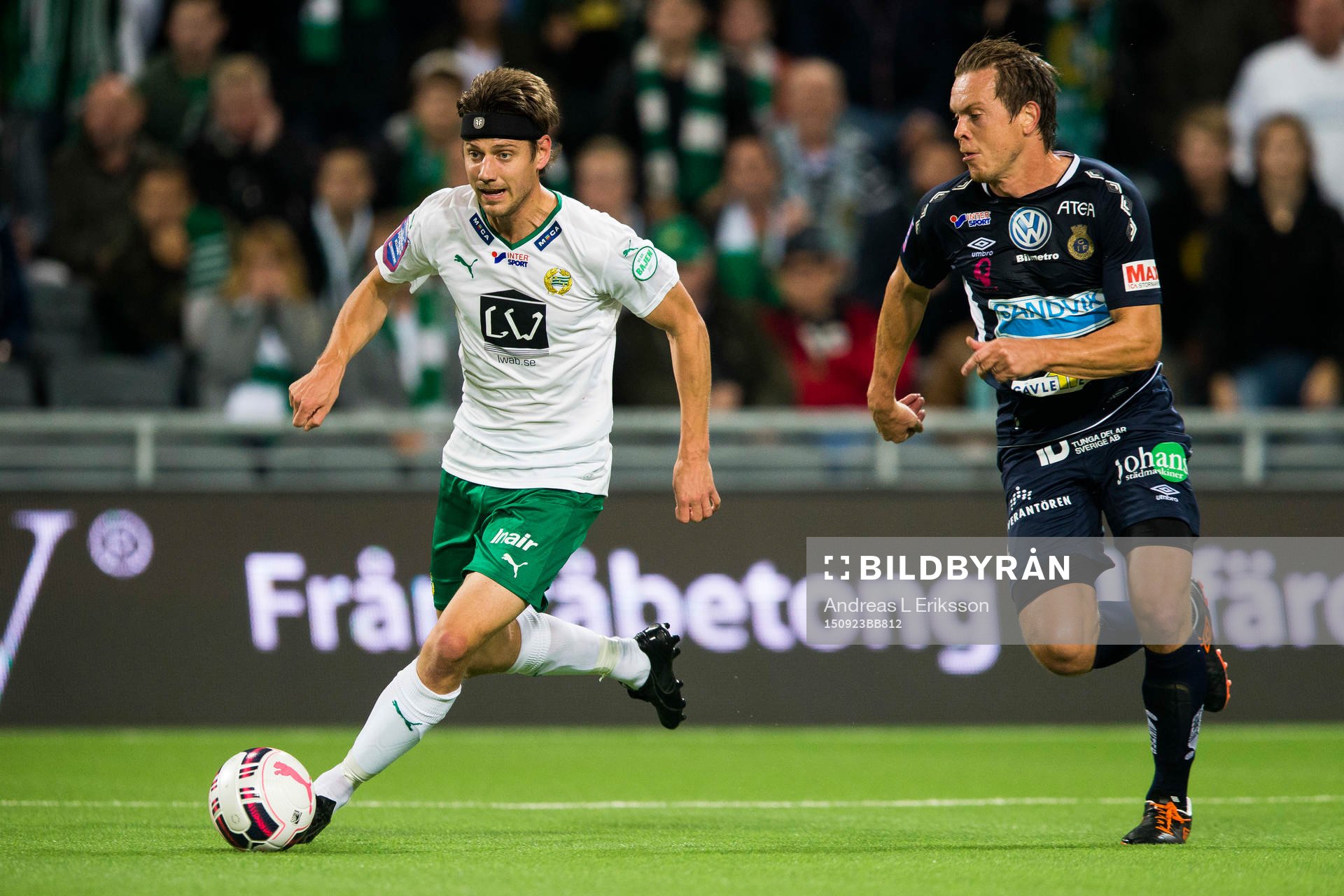 Hammarbys Jakob Orlov jagas av Gefles Jens Portin