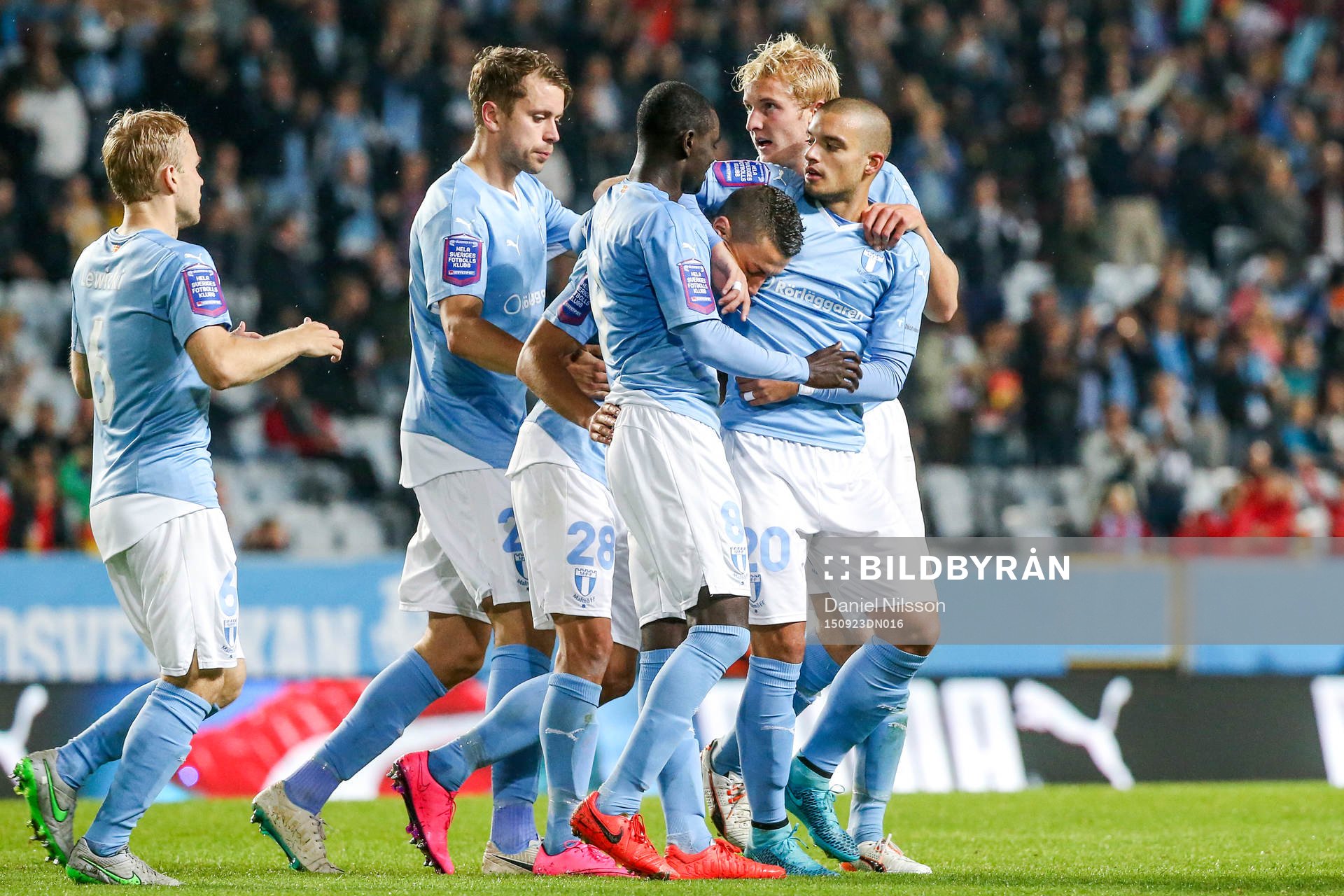Malmös spelare jublar