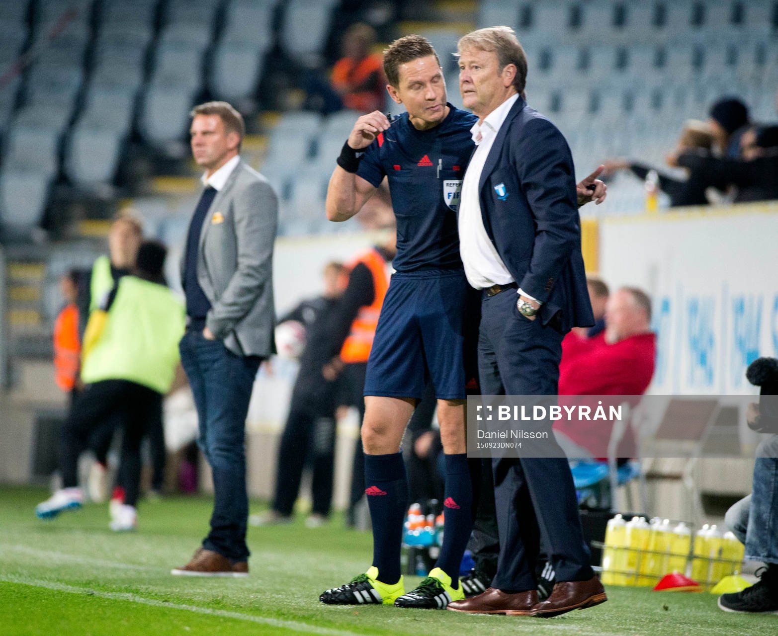 Falkenbergs tränare Hans Eklund och Malmös tränare Åge