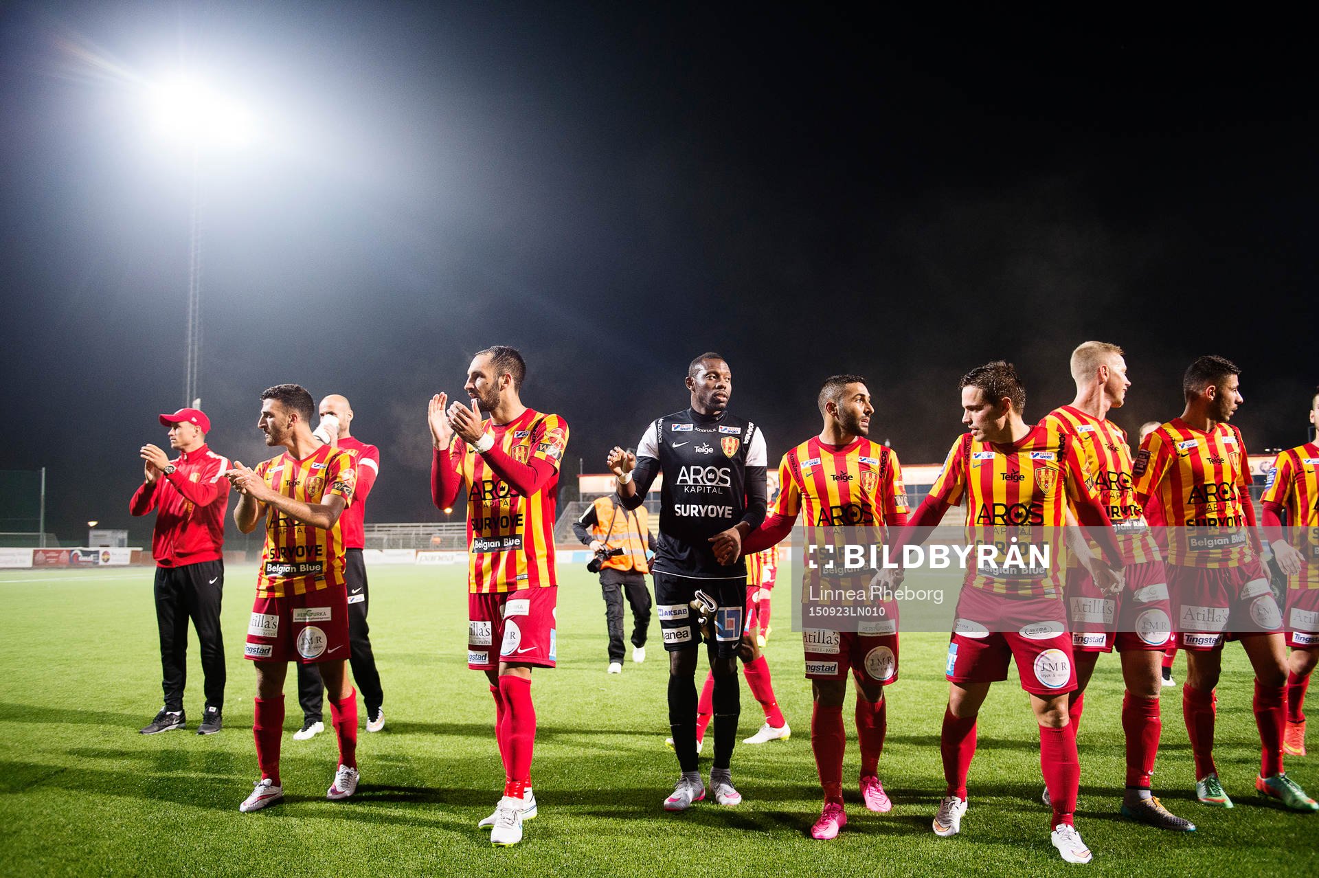 Syrianskas spelare firar segern