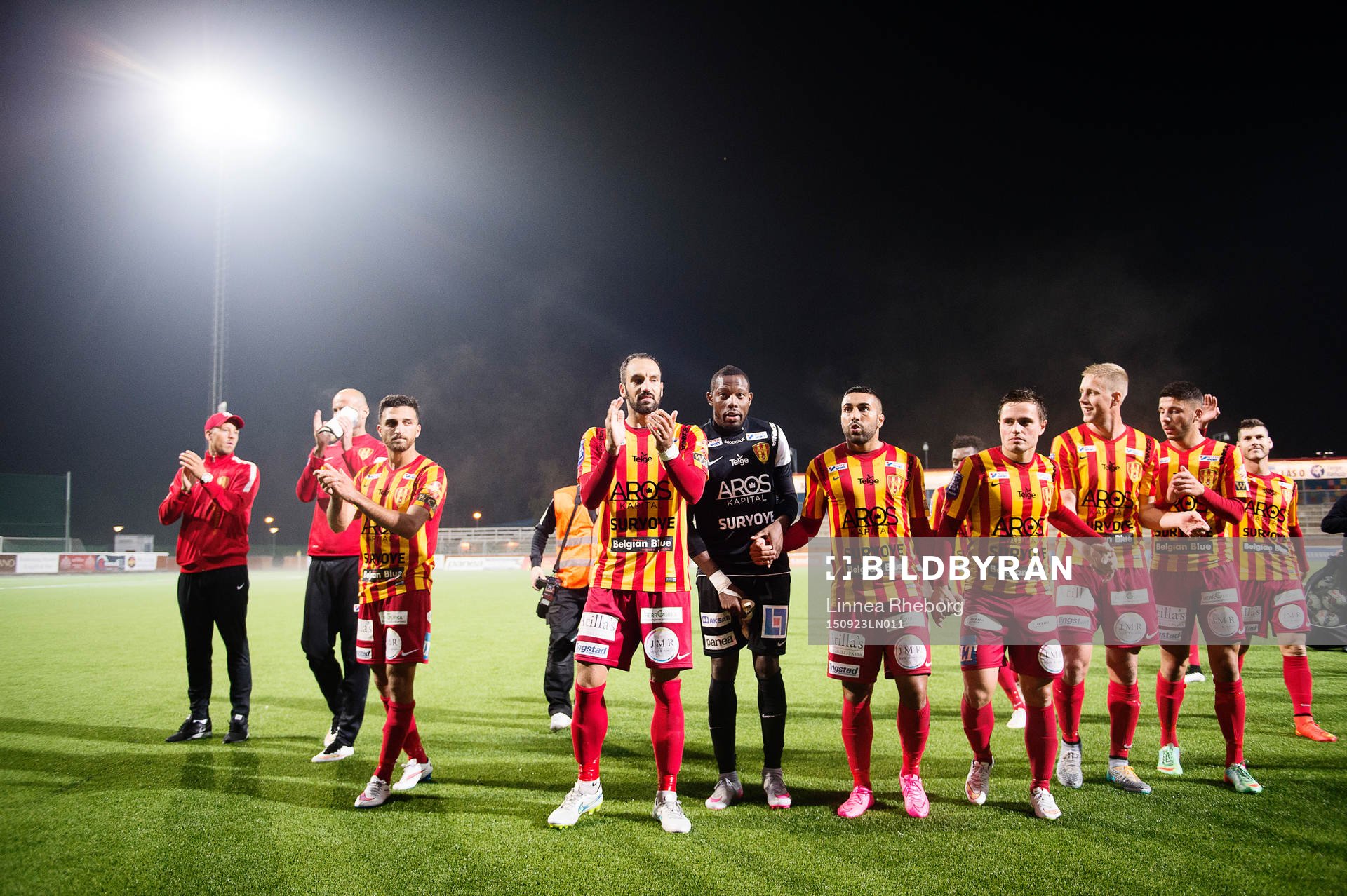 Syrianskas spelare firar segern