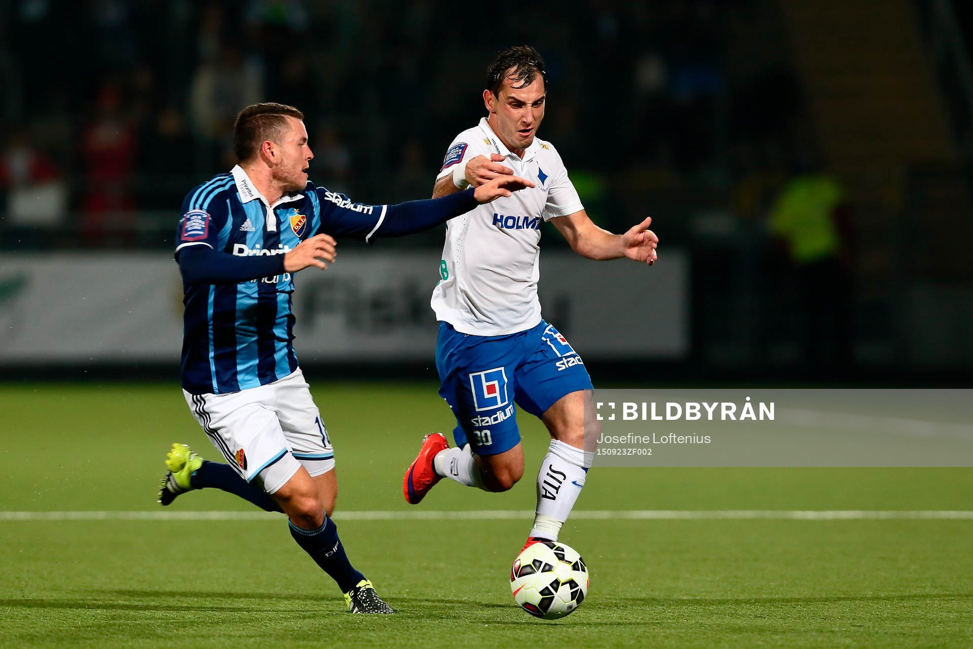 Djurgårdens Kerim Mrabti och Norrköpings Nikola Tkalcic