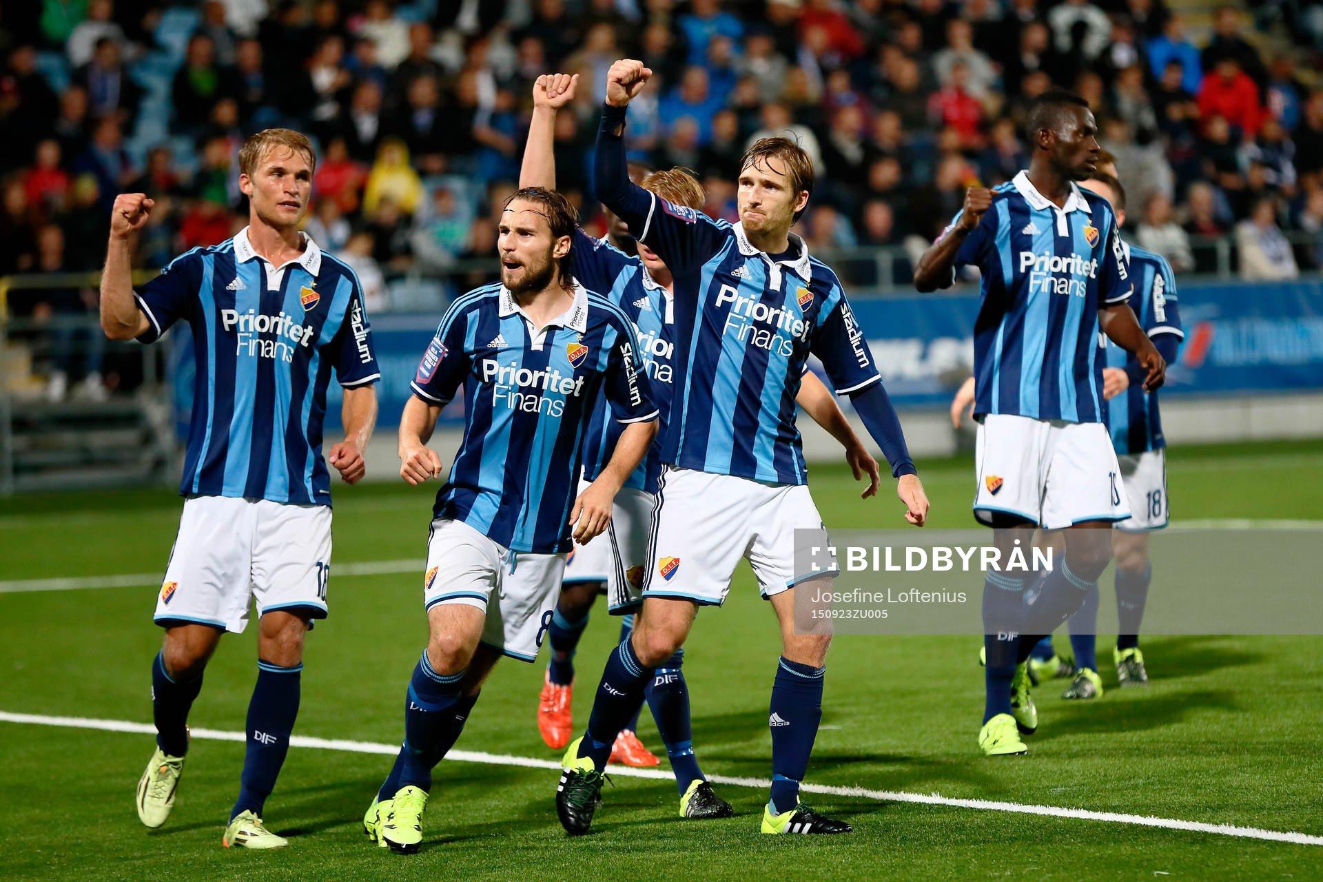 Djurgårdens Jesper Arvidsson, Kevin Walker med flera firar