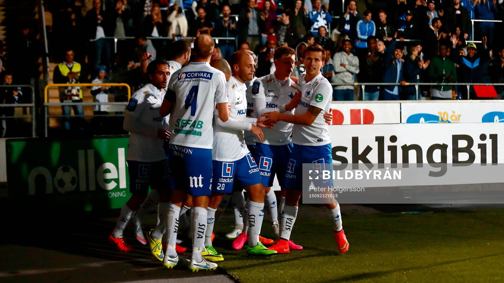 Norrköpings spelare jublar