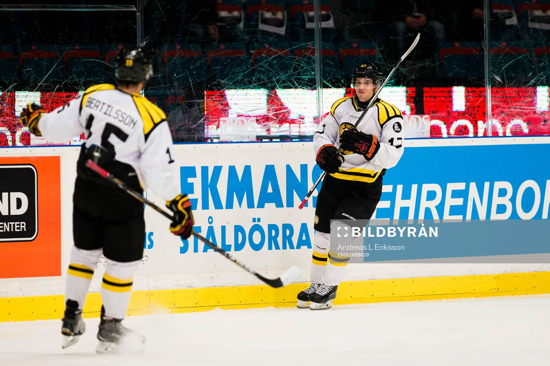 Brynäs Pathrik Westerholm jublar