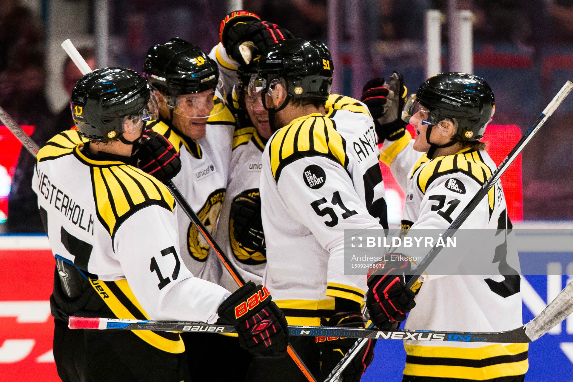 Brynäs Ponthus Westerholm (m) jublar