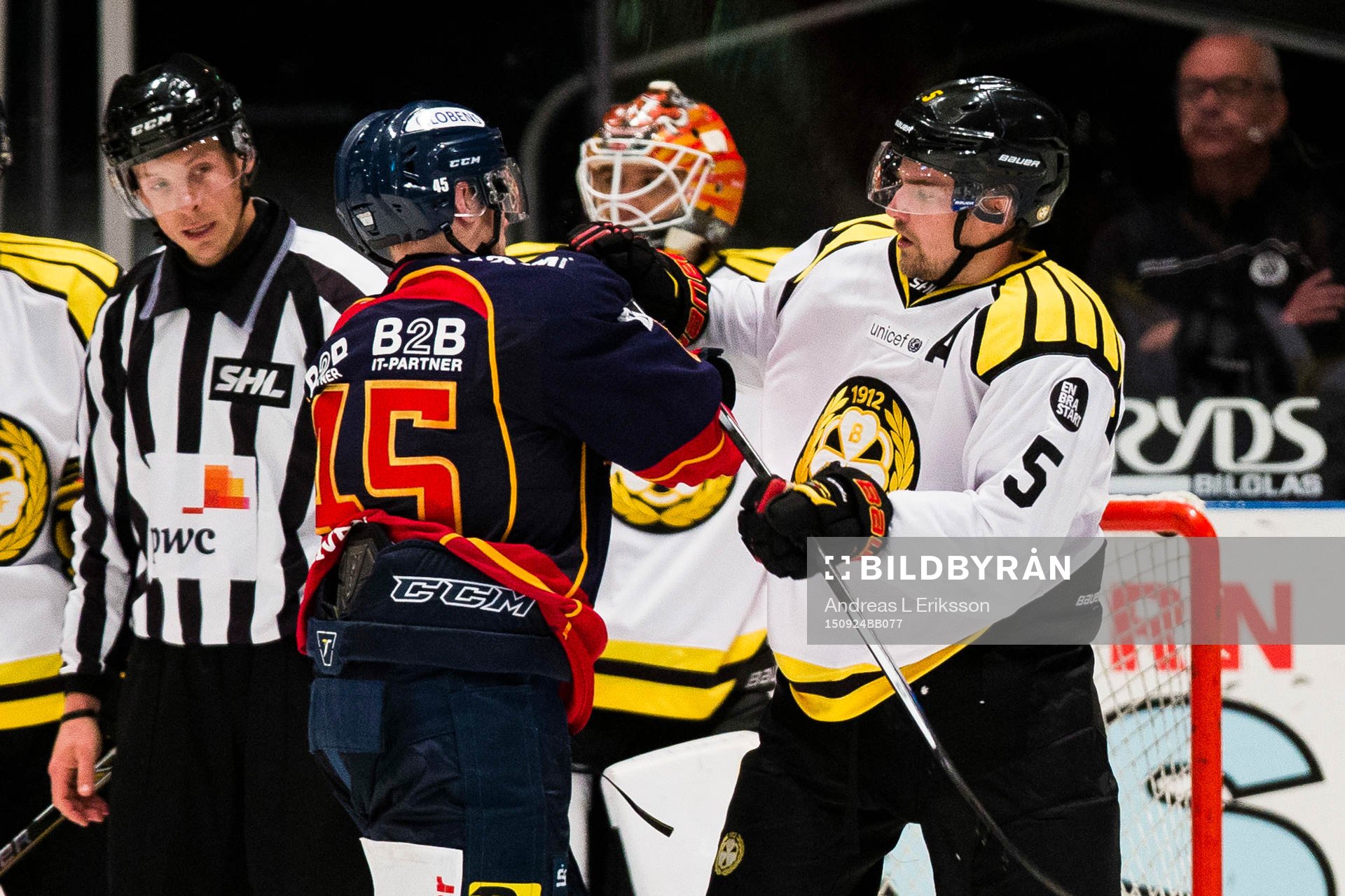 Djurgårdens Alexander Falk och Brynäs Lukas Kilström