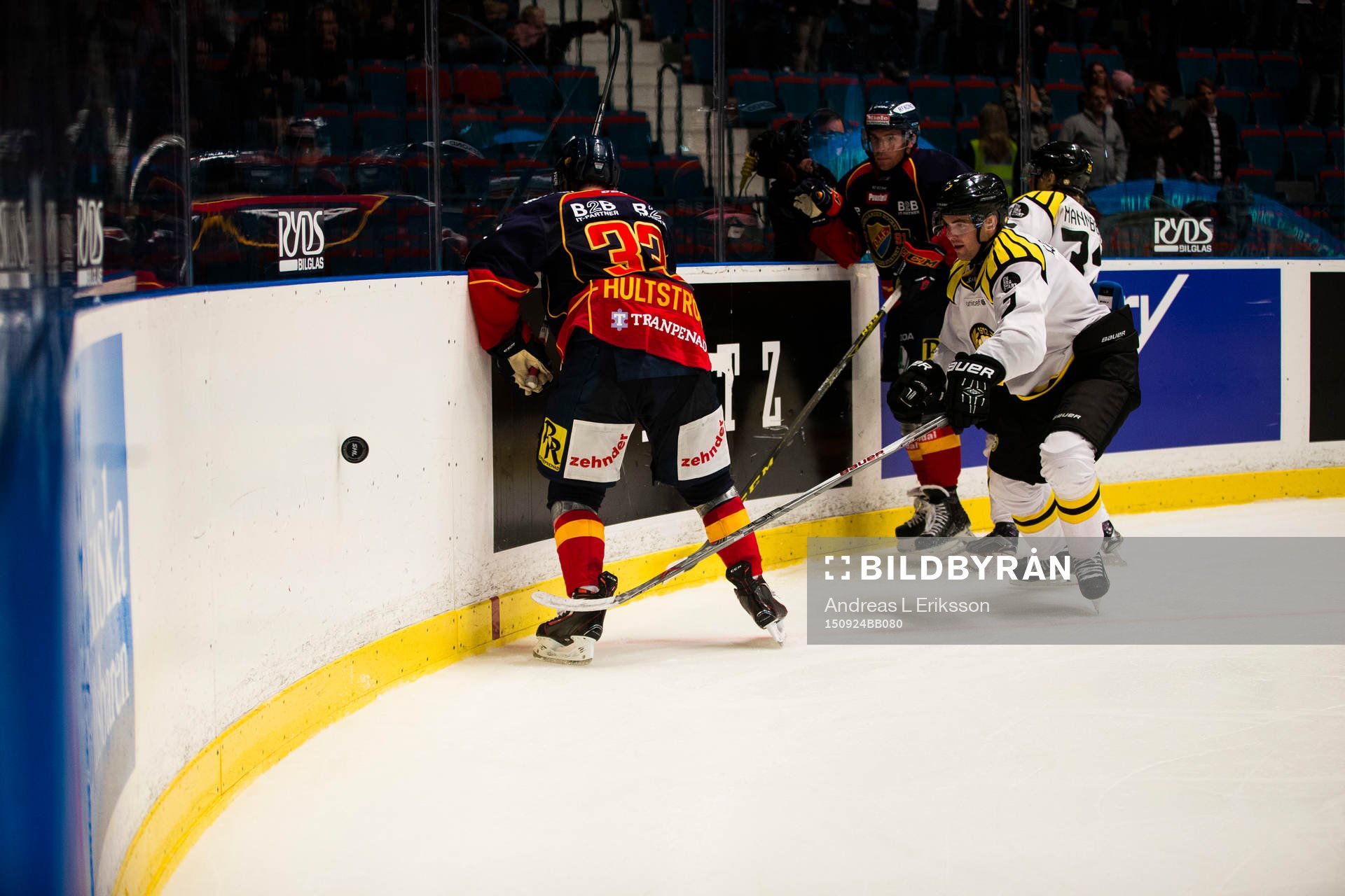 Djurgårdens Linus Hultström och Brynäs Ponthus Westerholm