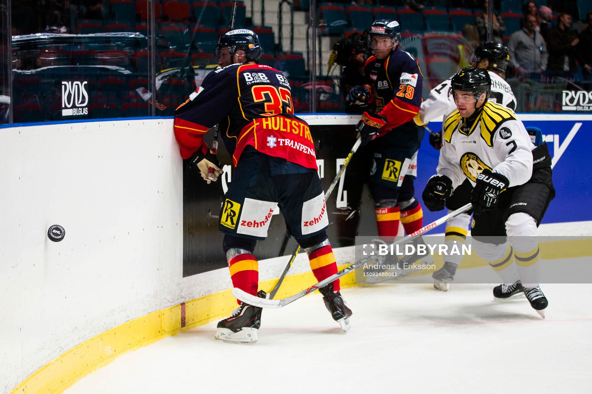 Djurgårdens Linus Hultström och Brynäs Ponthus Westerholm