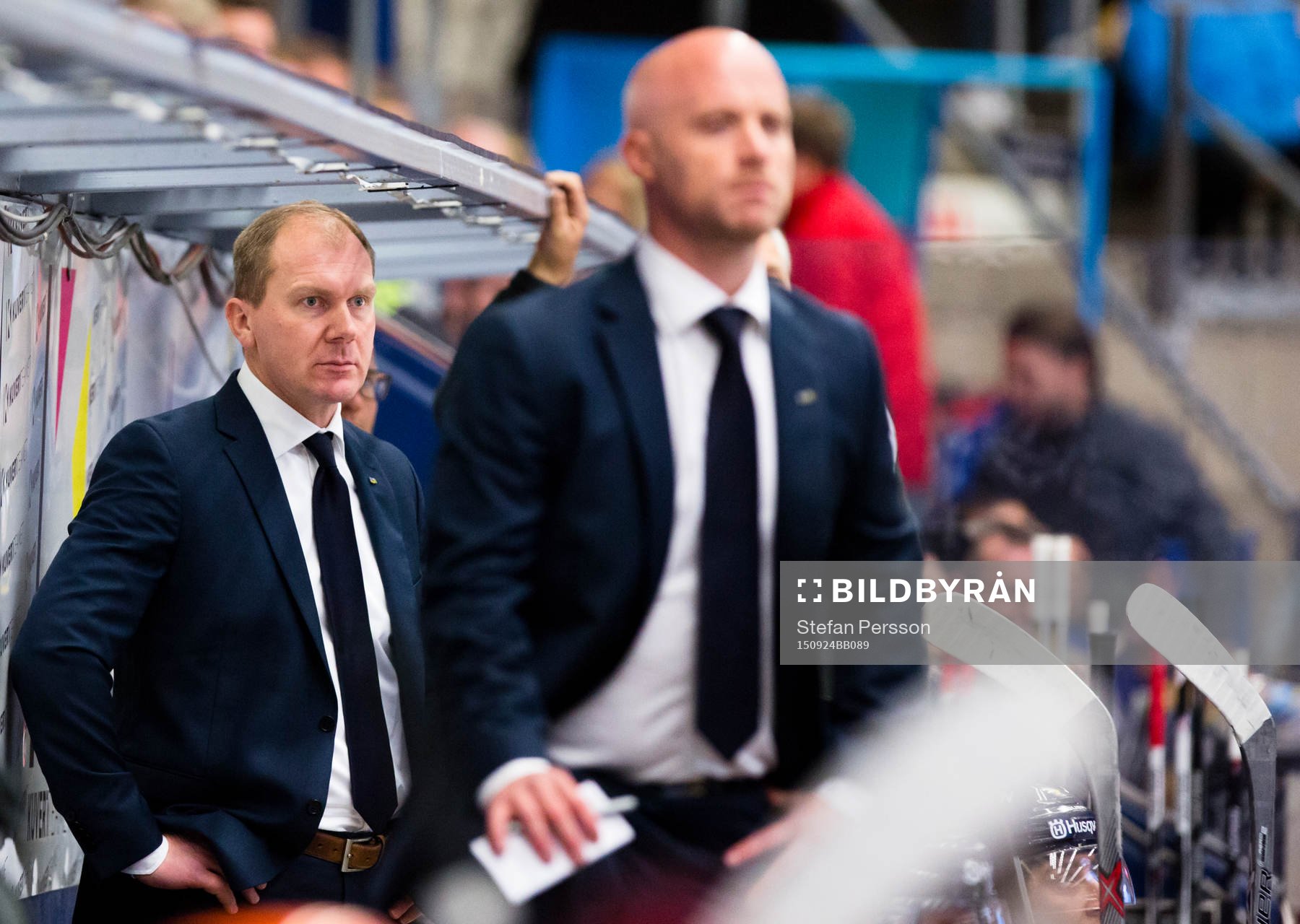 s tränare Johan Lindbom och assisterande tränare Tim