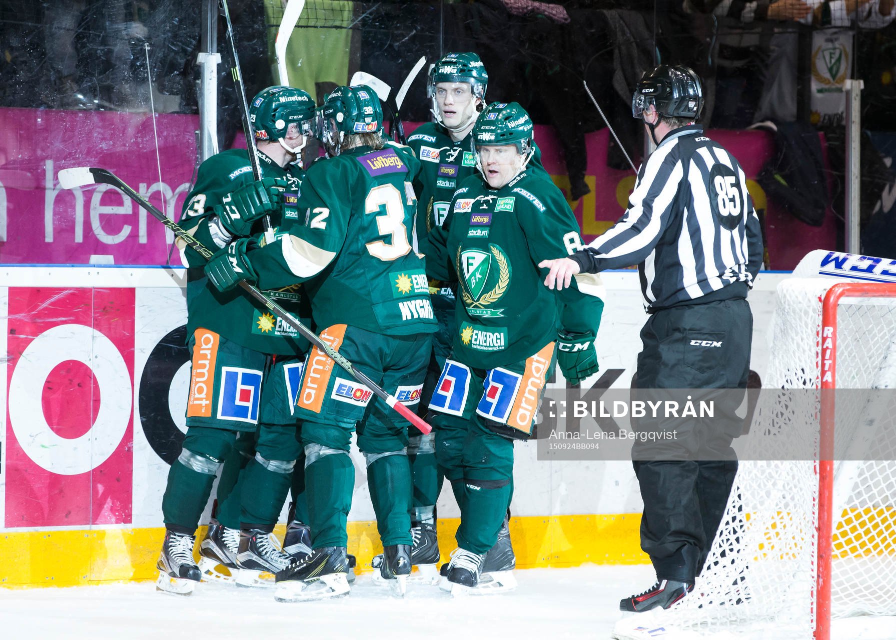 Färjestads Martin Röymark, Tomas Skogs, Johan Ryno Mikael