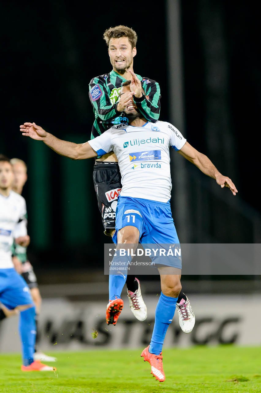 Varbergs Peter Nyström och Värnamos Issam Jeball