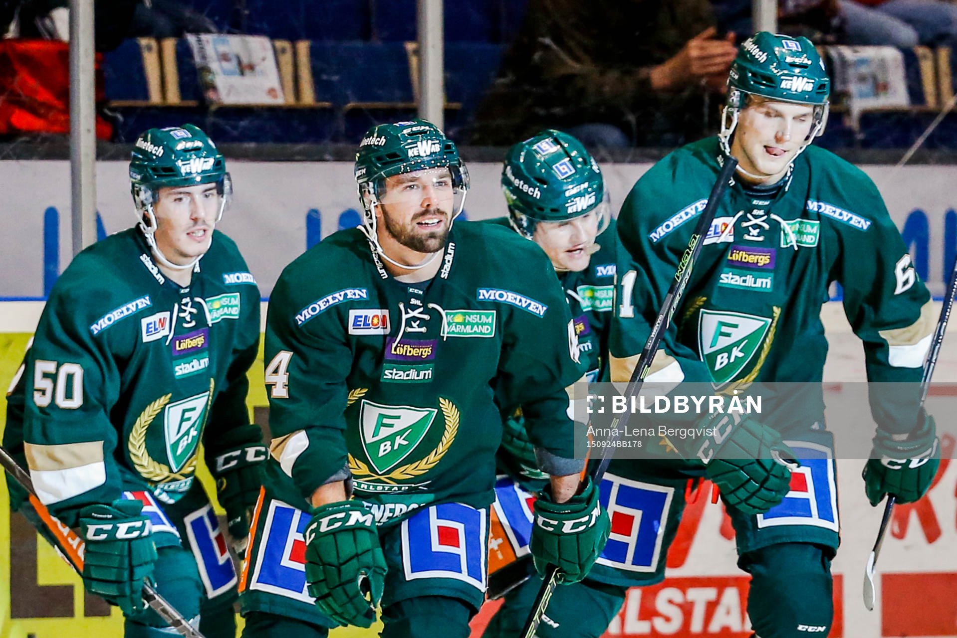 Färjestads spelare jublar