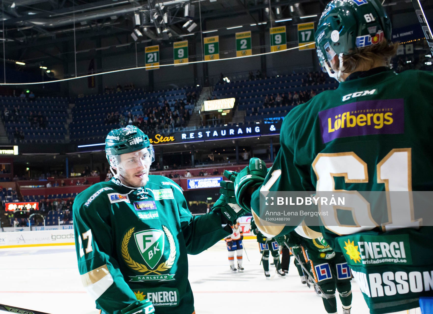 Färjestads John Persson firar