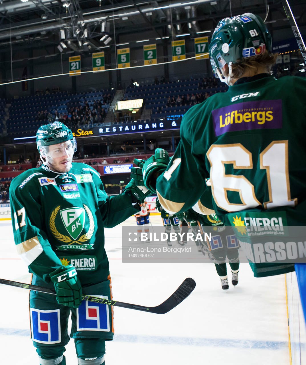 Färjestads John Persson firar