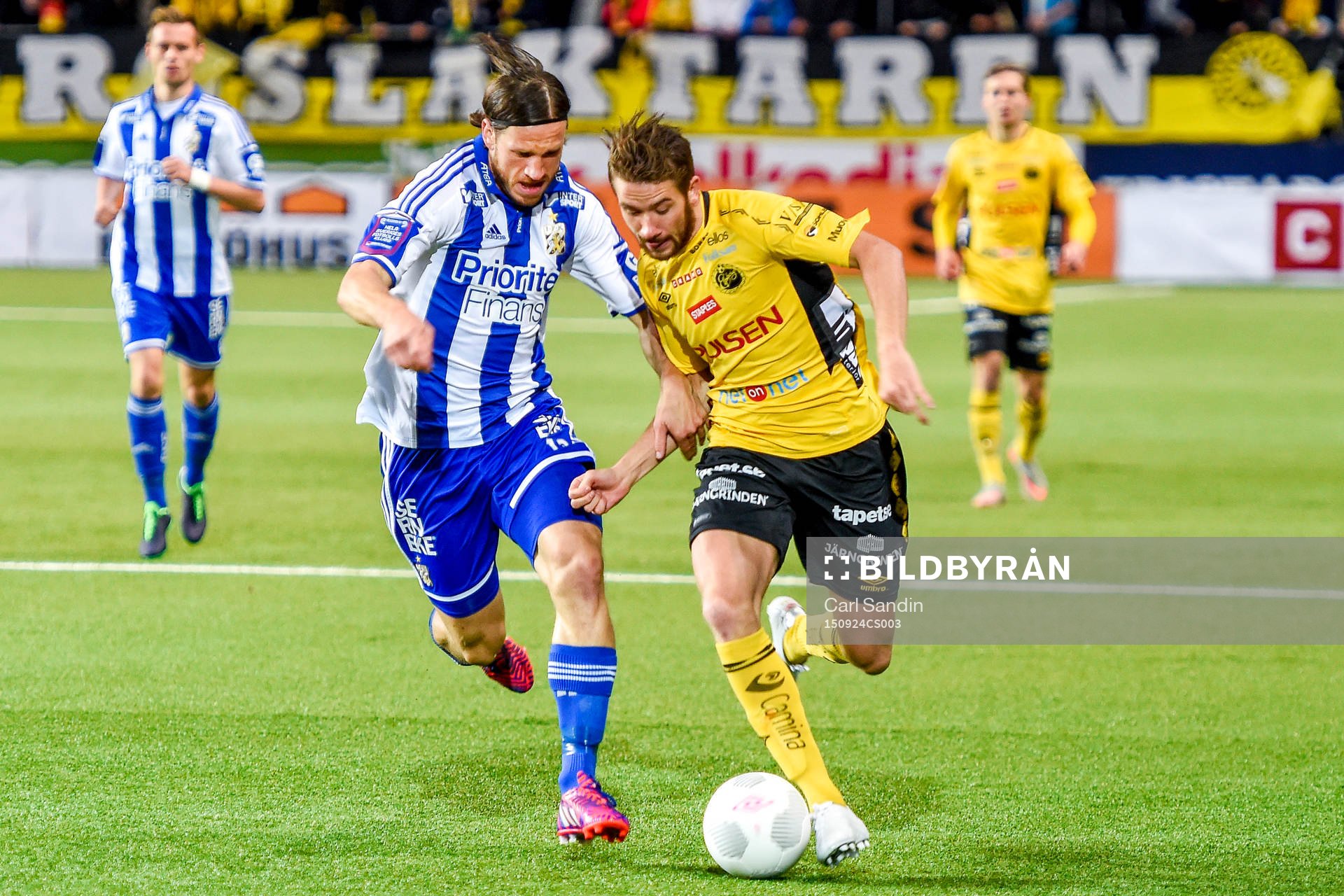 IFK Göteborgs Gustav Svensson och Elfsborgs Marcus Rohdén