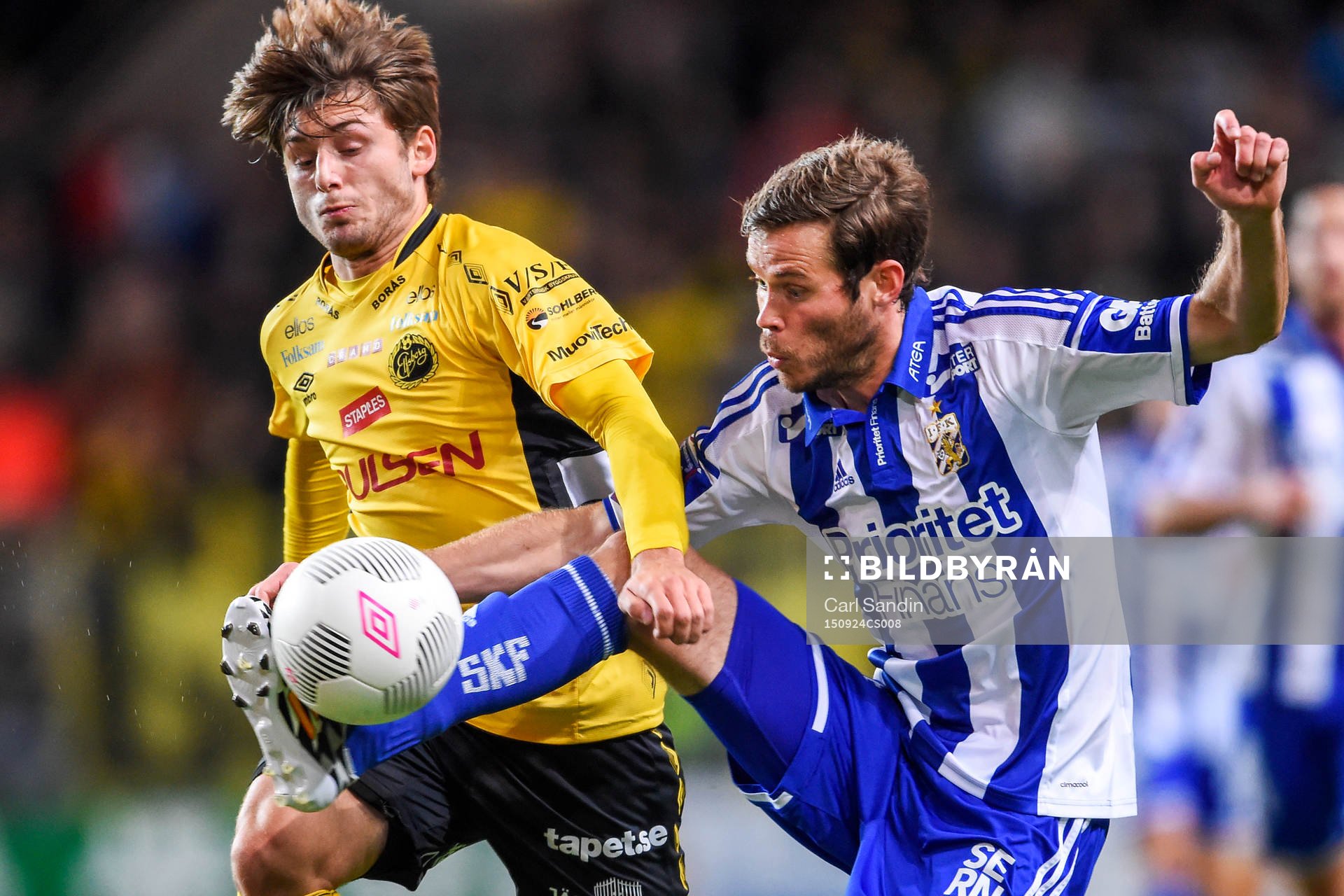 Elfsborgs Arber Zeneli och IFK Göteborgs Emil Salomonsson