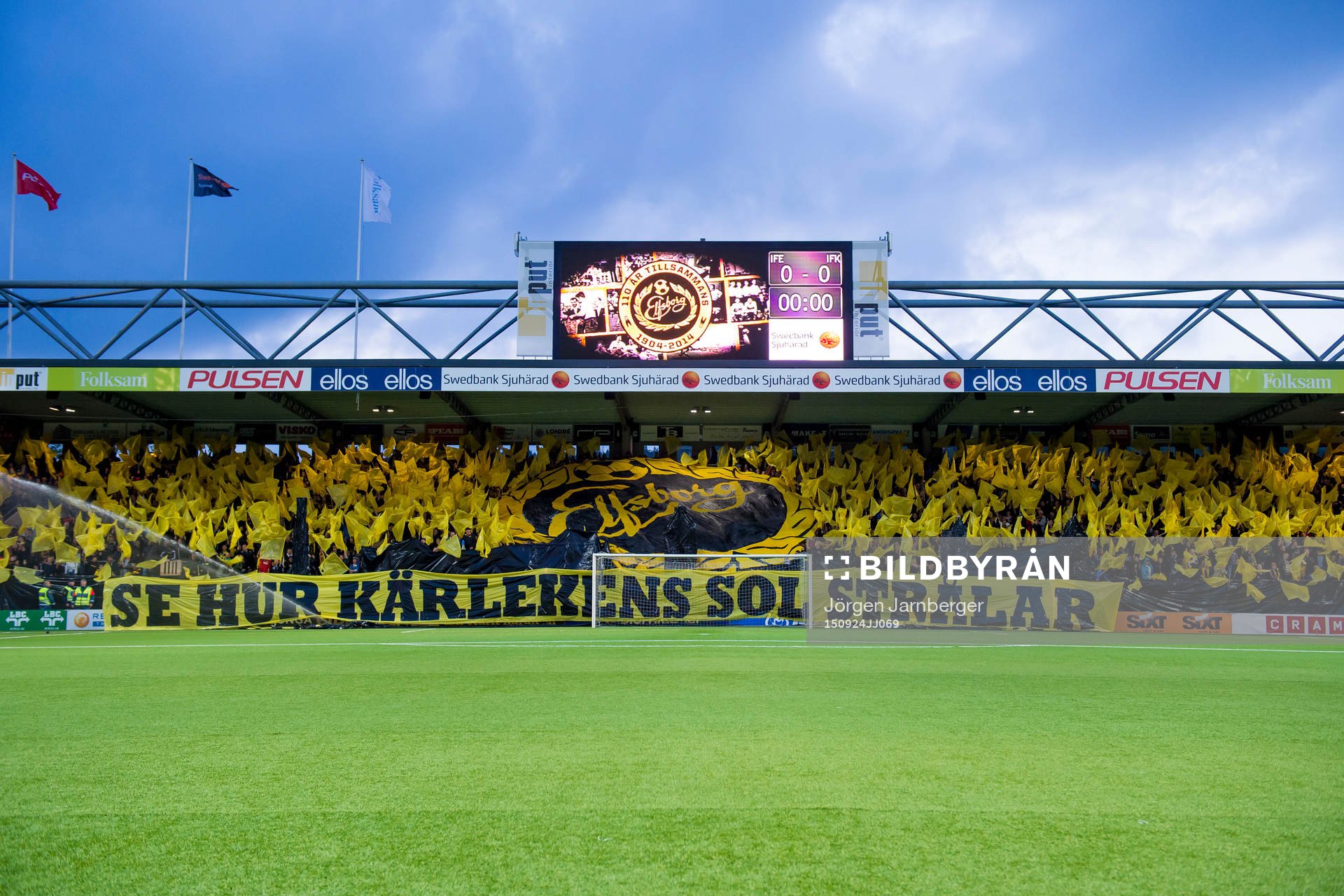 Elfsborgs supportrars tifo