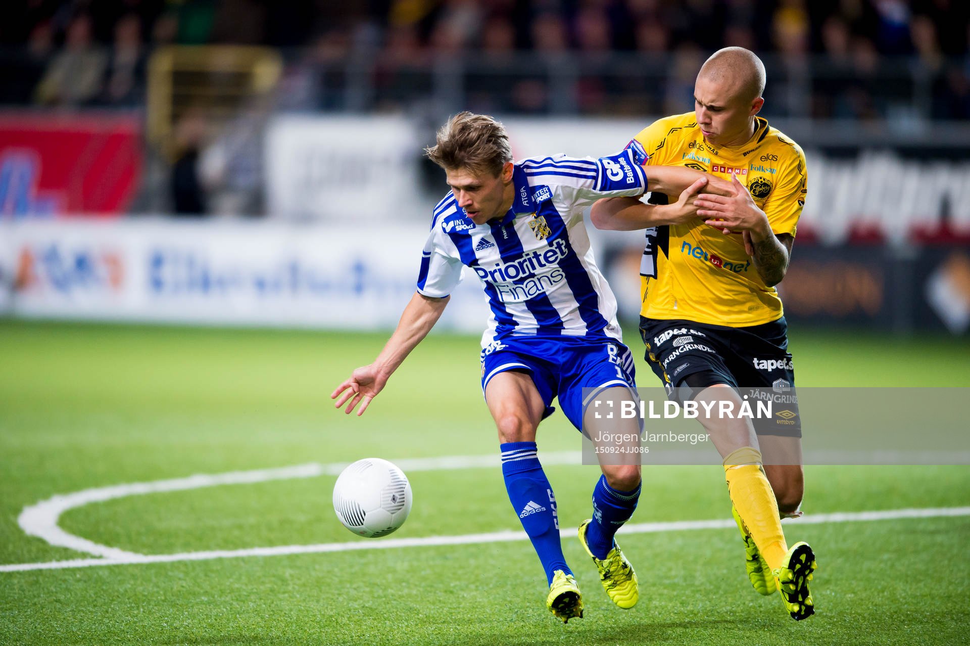 IFK Göteborgs Riku Riski och Elfsborgs Sebastian Holmén