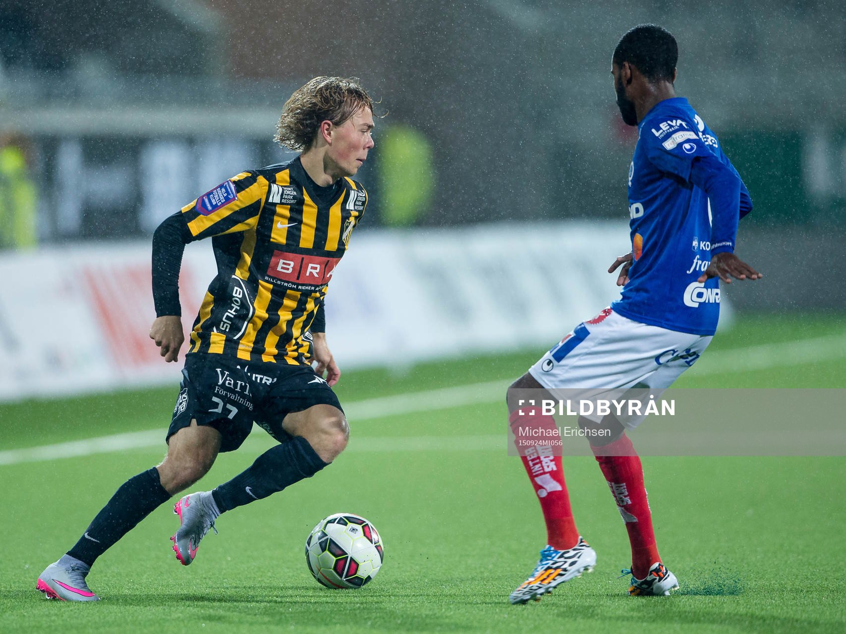 Häckens Joel Andersson mot Åtvidabergs Ammar Ahmed