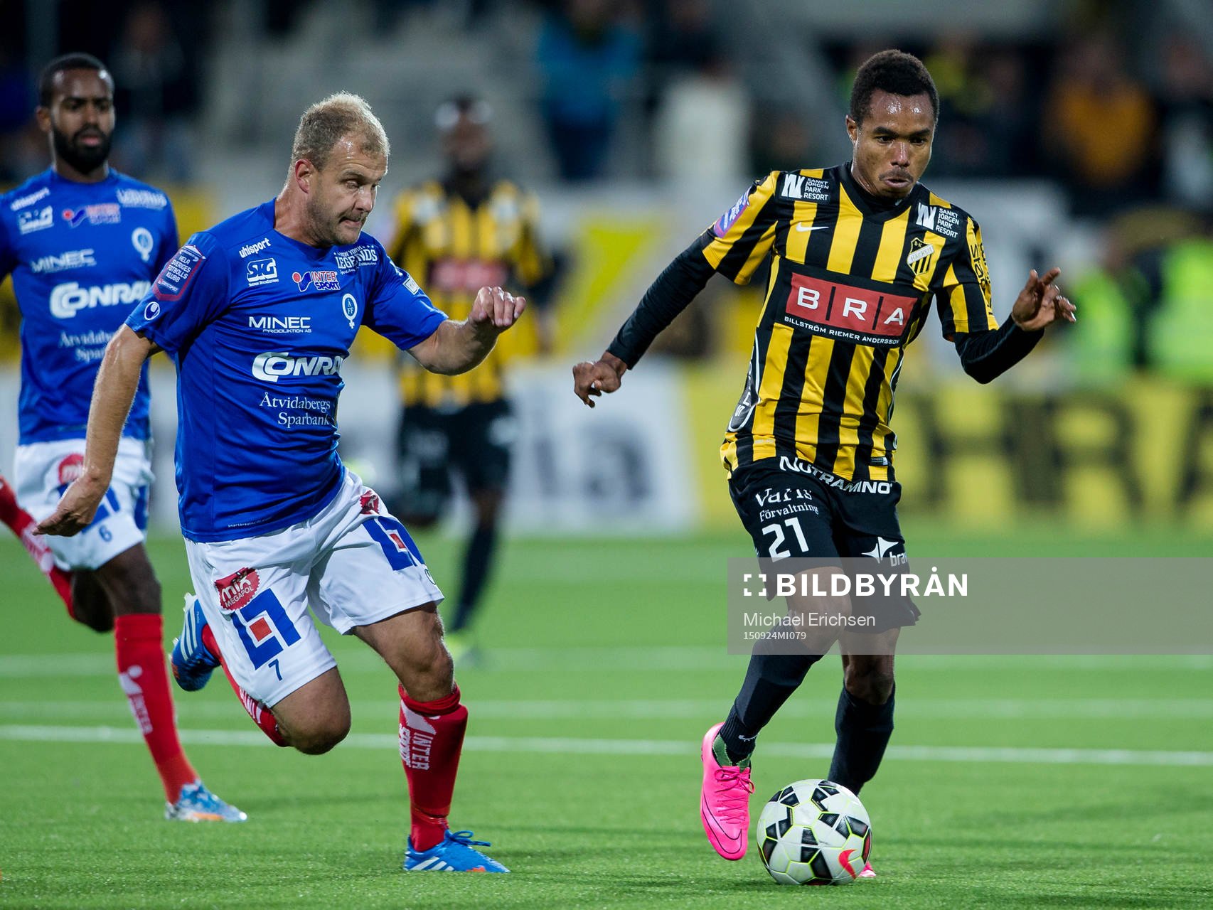 Åtvidabergs Kristian Bergström jagar Häckens Nasiru