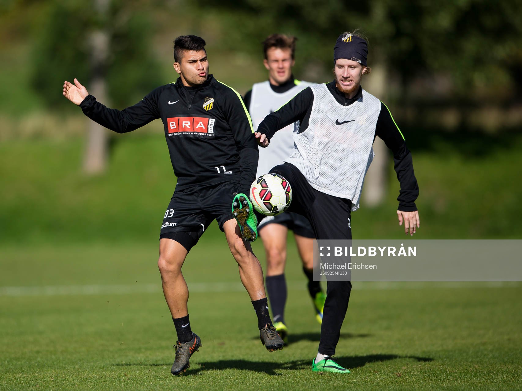 Häckens Paulo De Oliveira och Samuel Gustafson